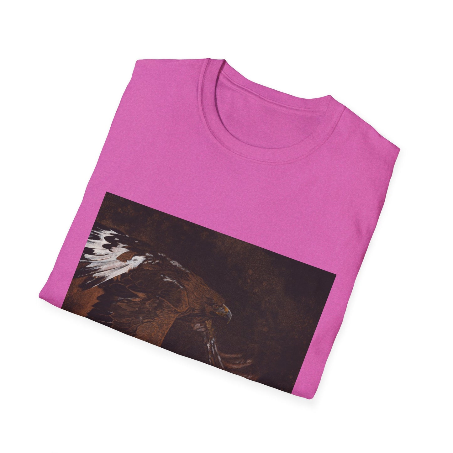 Golden Flight, Golden Eagle Unisex T-Shirt, Softstyle Tee