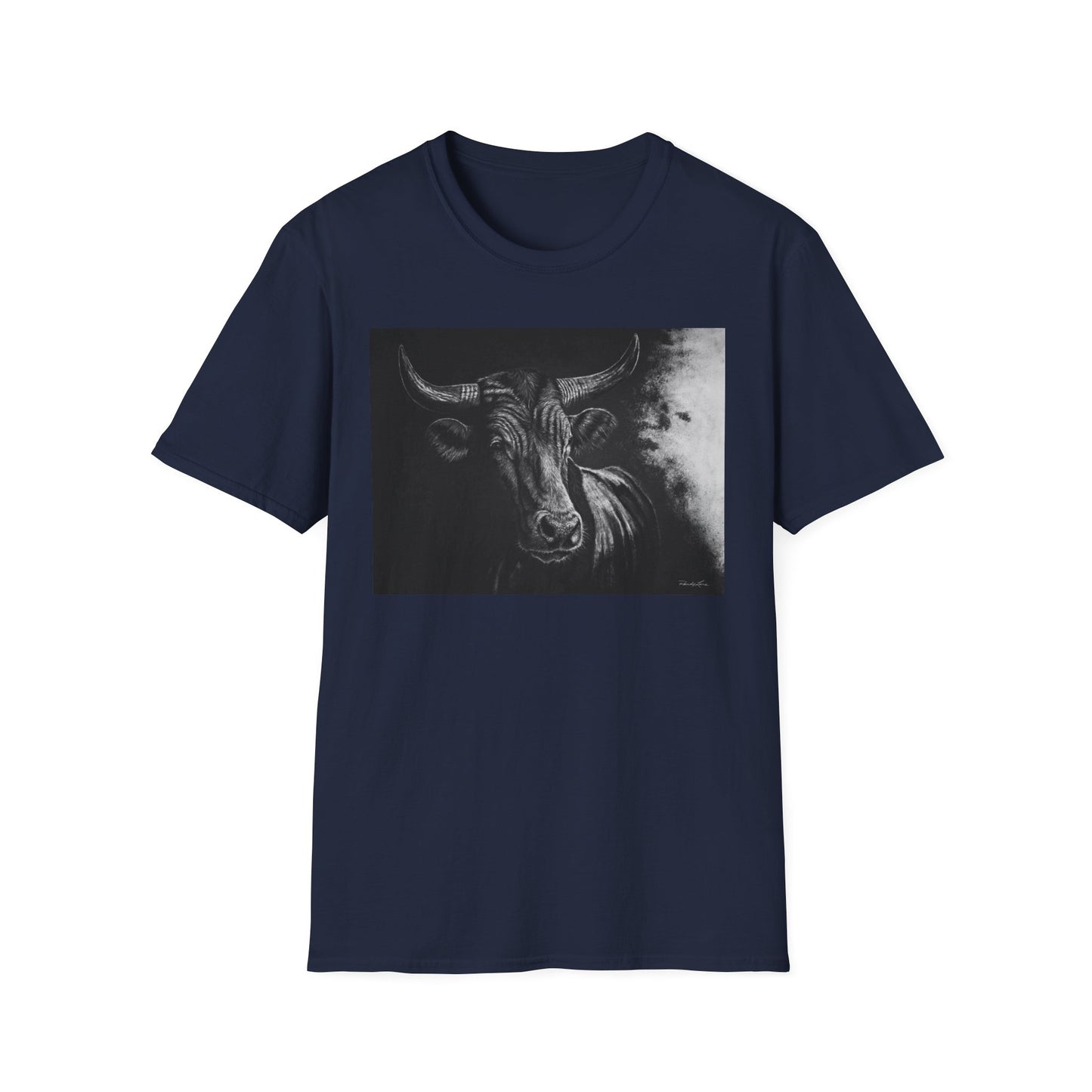 Stonebreaker. Bucking Bull Graphic Unisex Softstyle T-Shirt