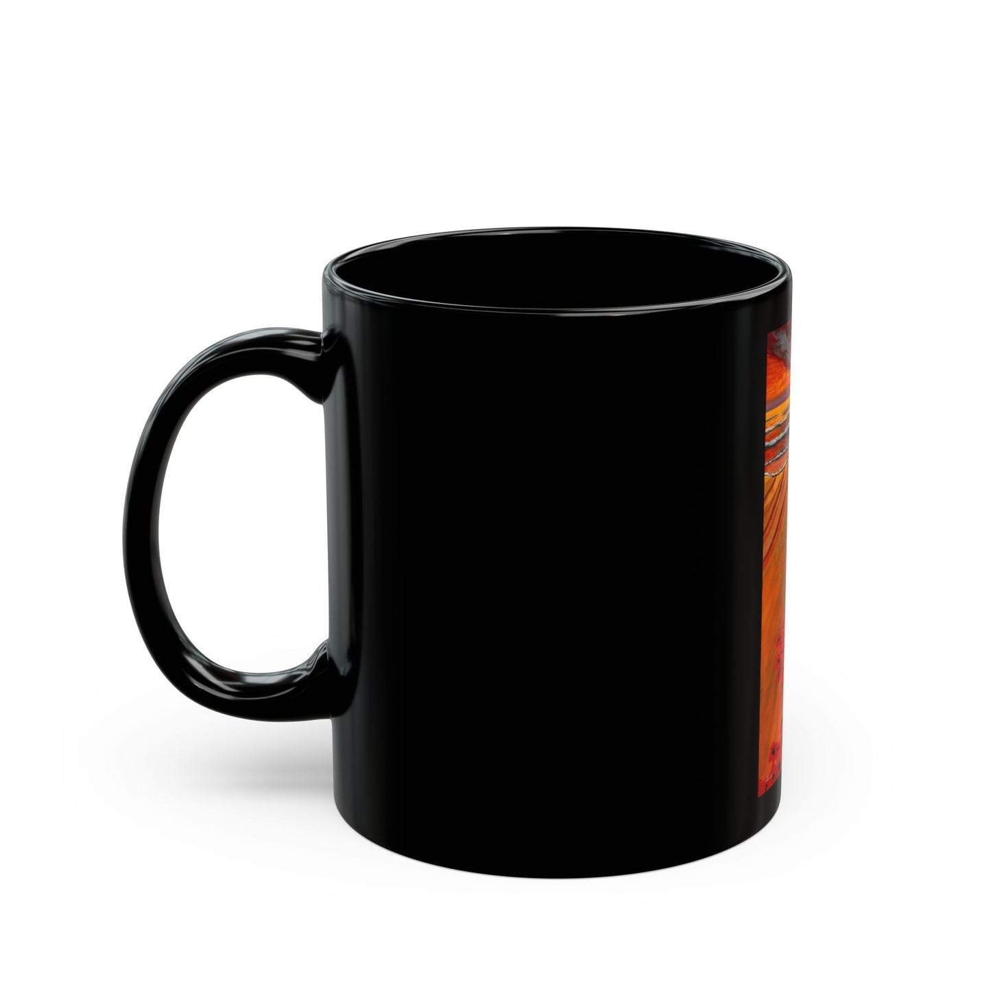 Grace Garden,  Black Mug