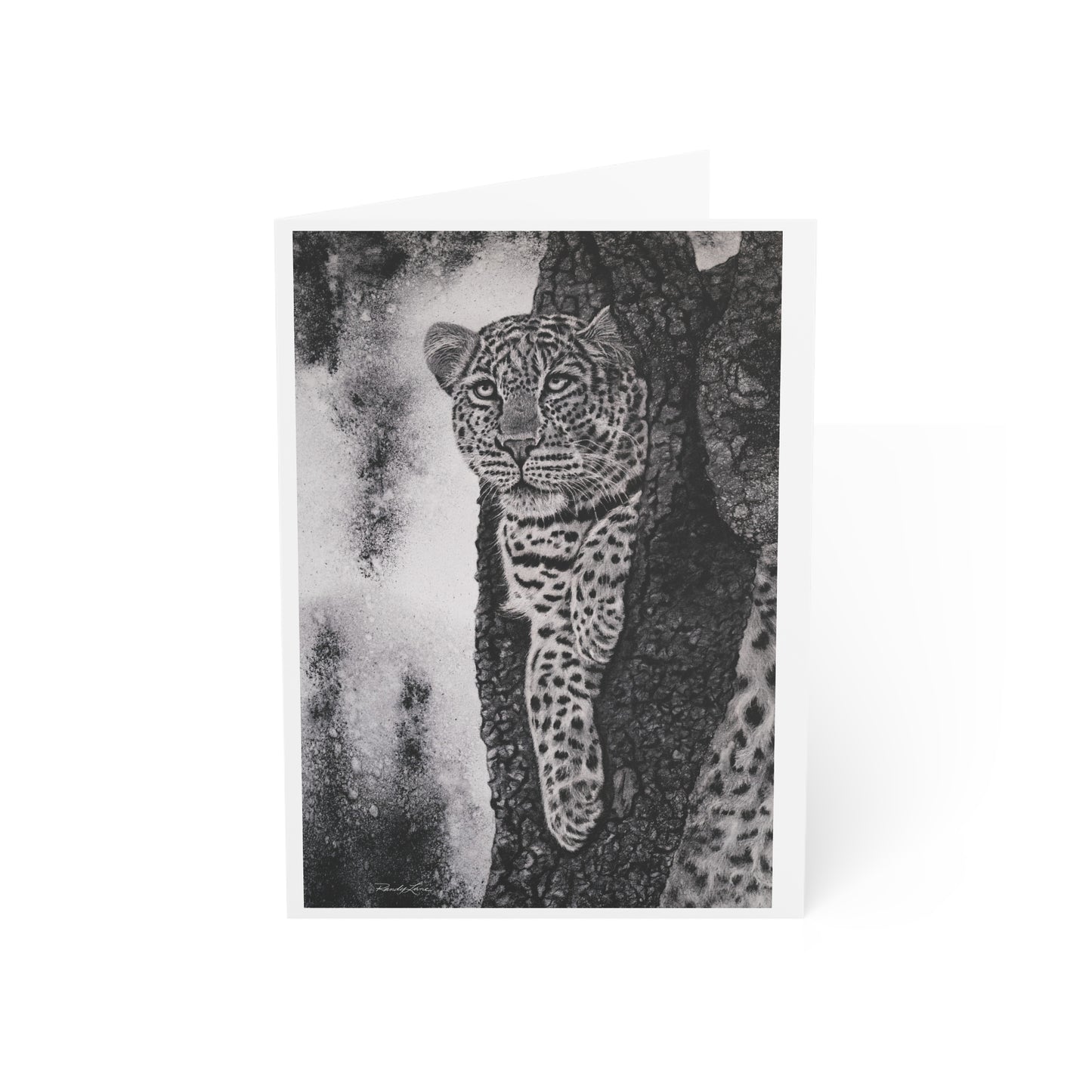 Tree Hugger, Leopard Greeting Cards - Set of 1, 10, 30, 50pcs, Perfect for Any Occasion, Unique Wildlife Designs, Nature Lovers, [...]