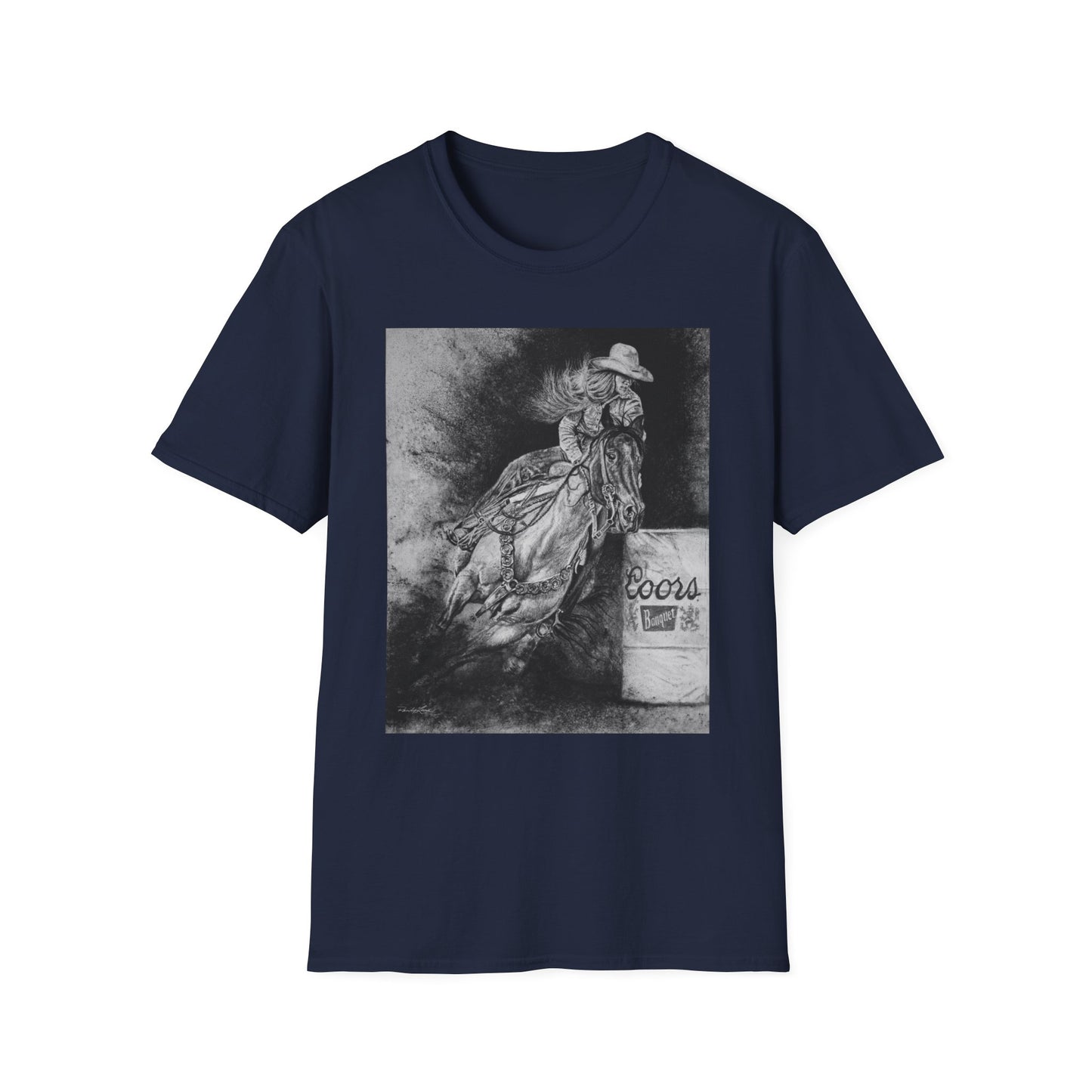 Sophie's Run. Rodeo Barrel Racer Unisex Softstyle T-Shirt