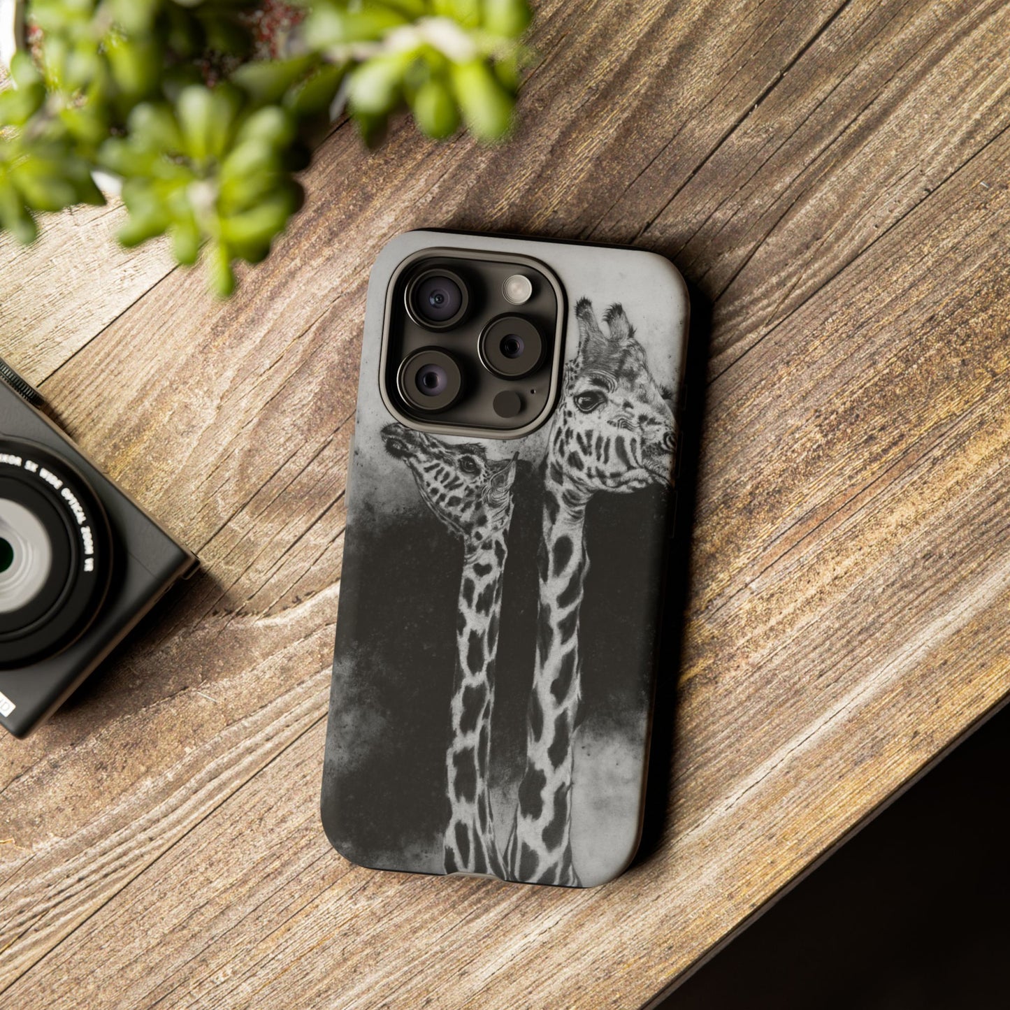 Grace in the Grassland, Giraffe Tough Phone Cases