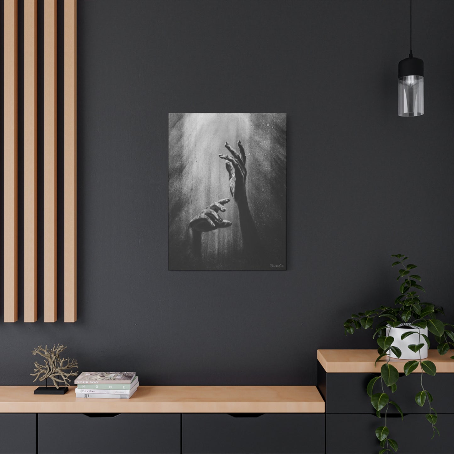 Divine Dance. Artistic Stretched Matte Canvas Wall Art
