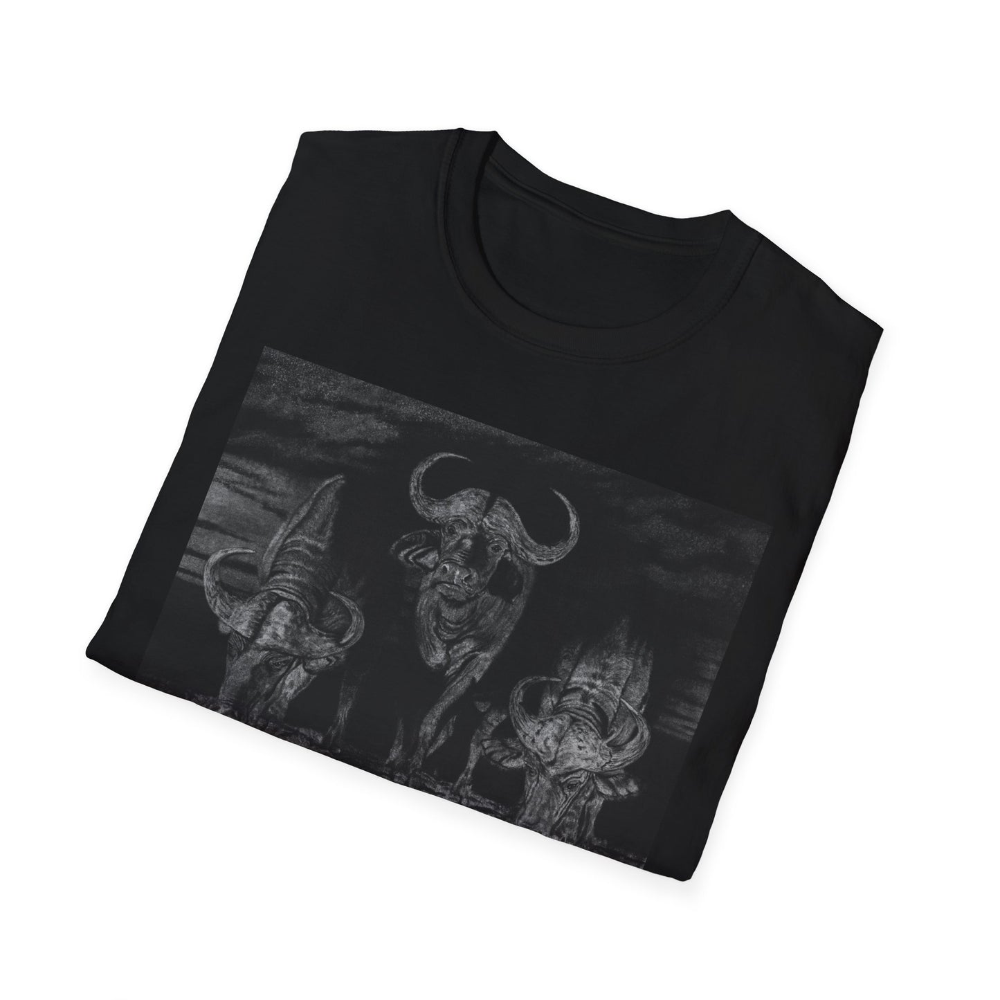 The Waterhole, Cape Buffalo Unisex T-Shirt - Softstyle Tee