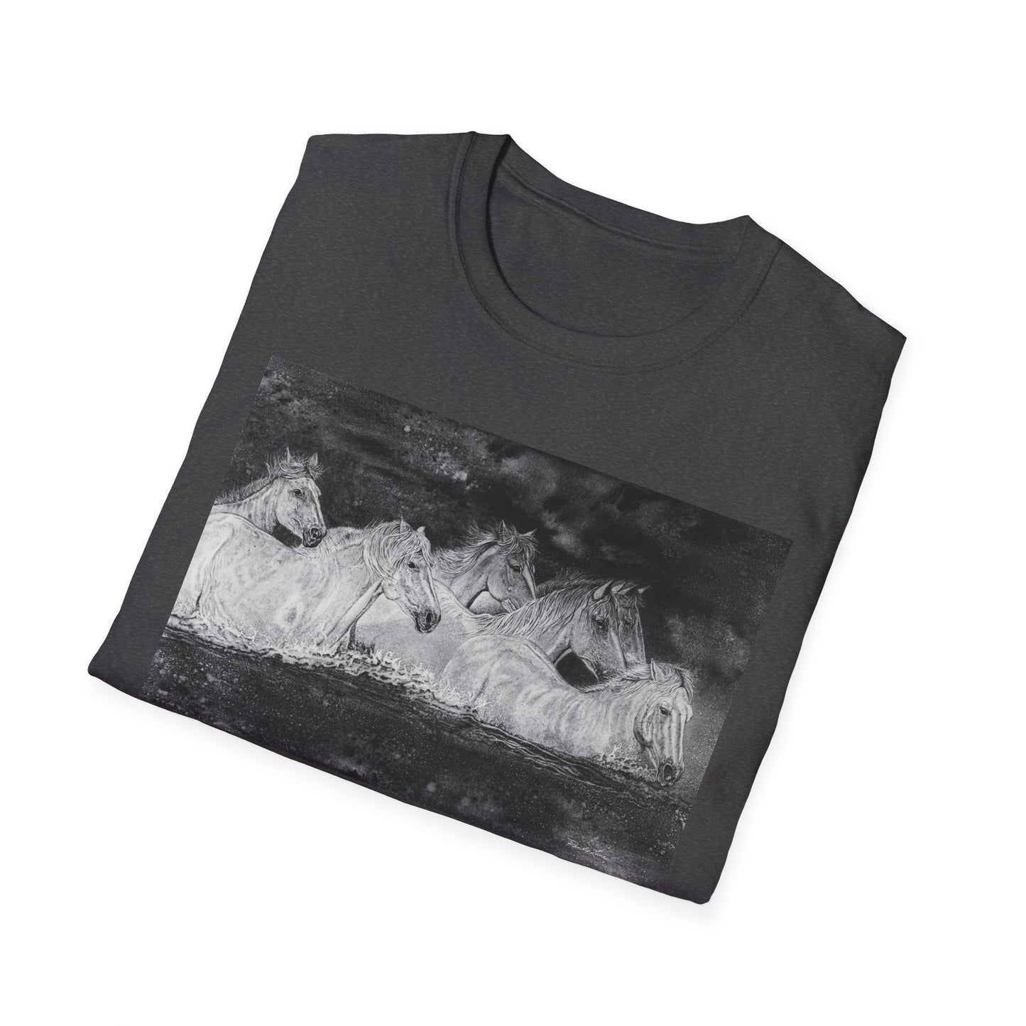 Night Swim, Horse Unisex Tee,