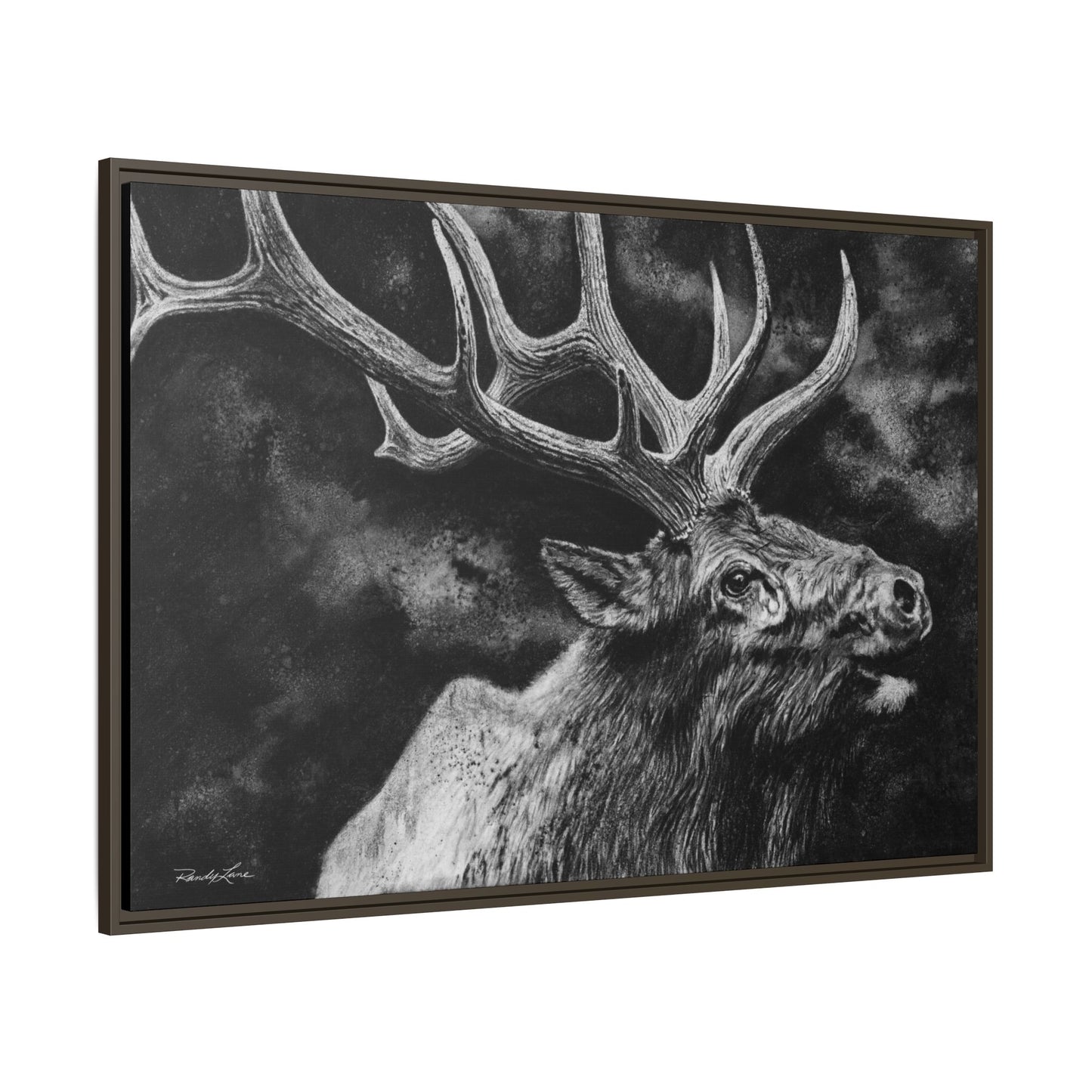 Gladiator, Framed Elk Wall Art,  Matte Canvas
