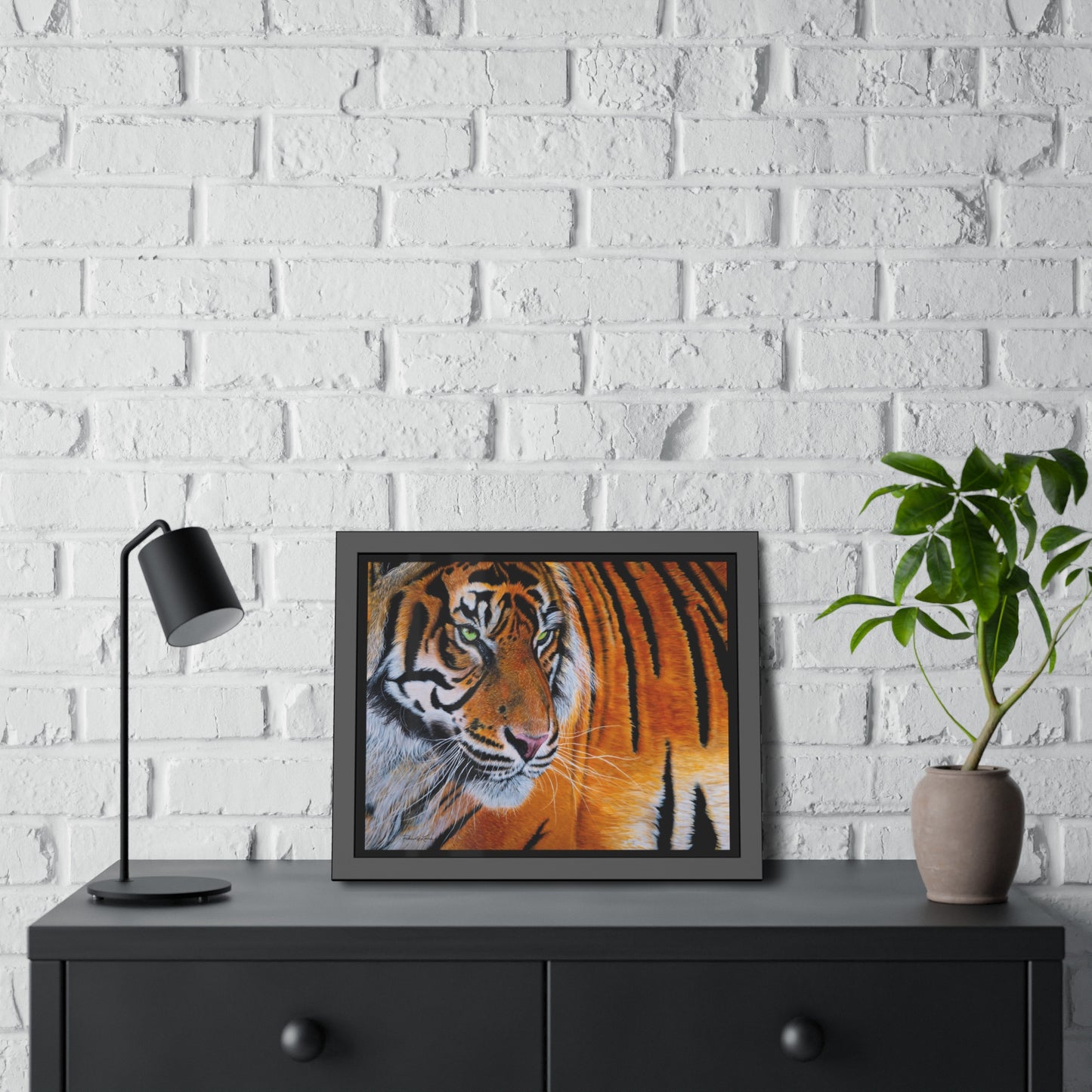 Tiger Stripe, Tiger Framed Art Print