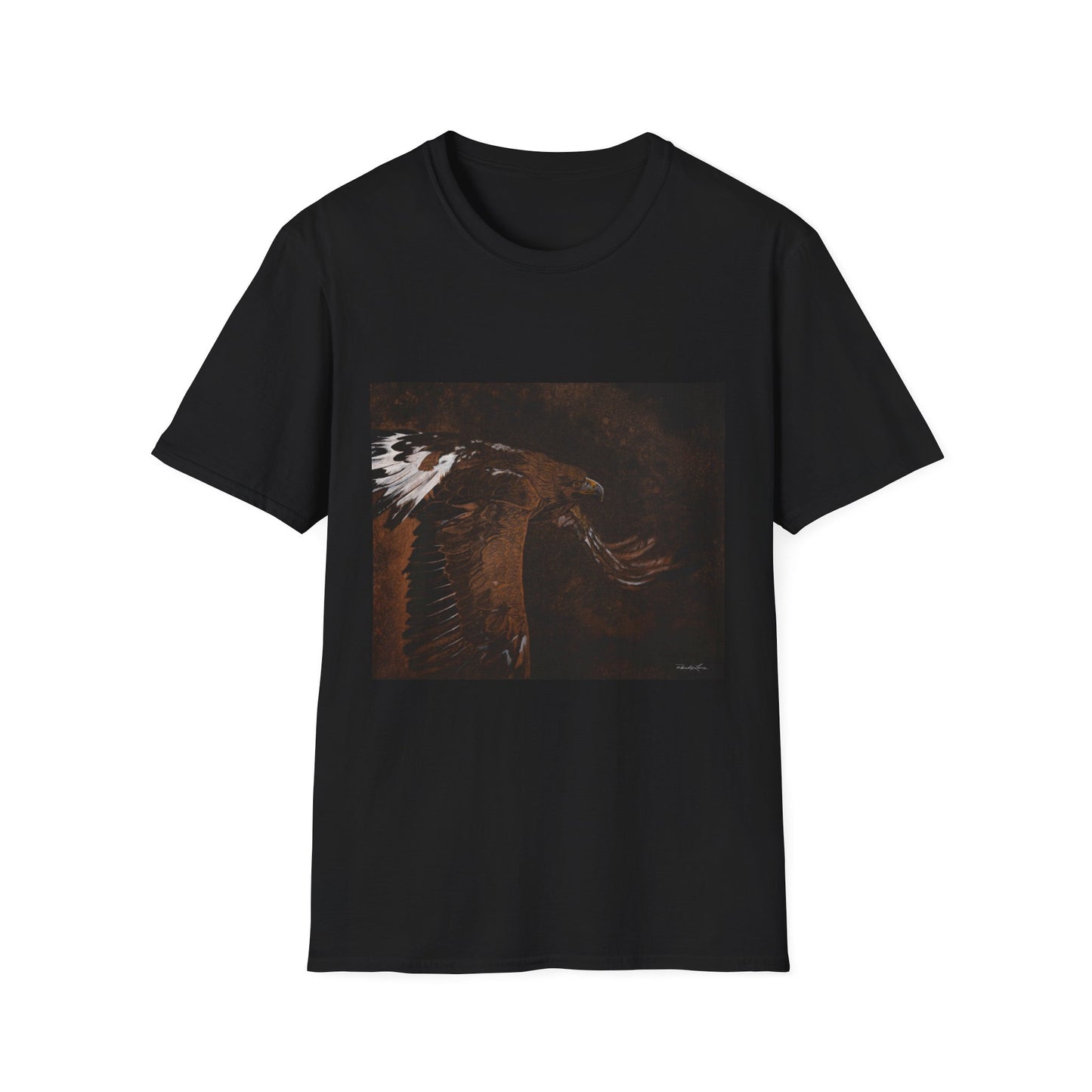 Golden Flight, Golden Eagle Unisex T-Shirt, Softstyle Tee