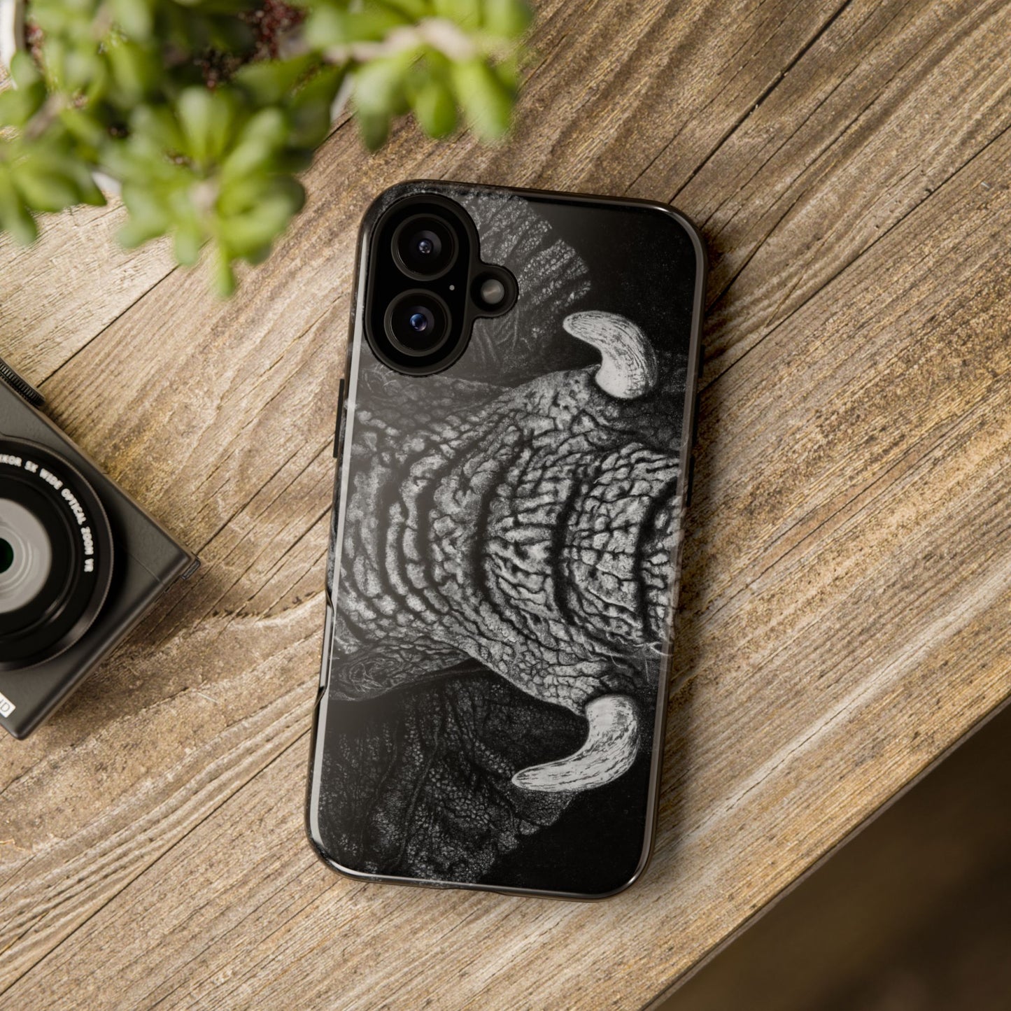 Ebony and Ivory, Elephant Phone Case, Tough Cases