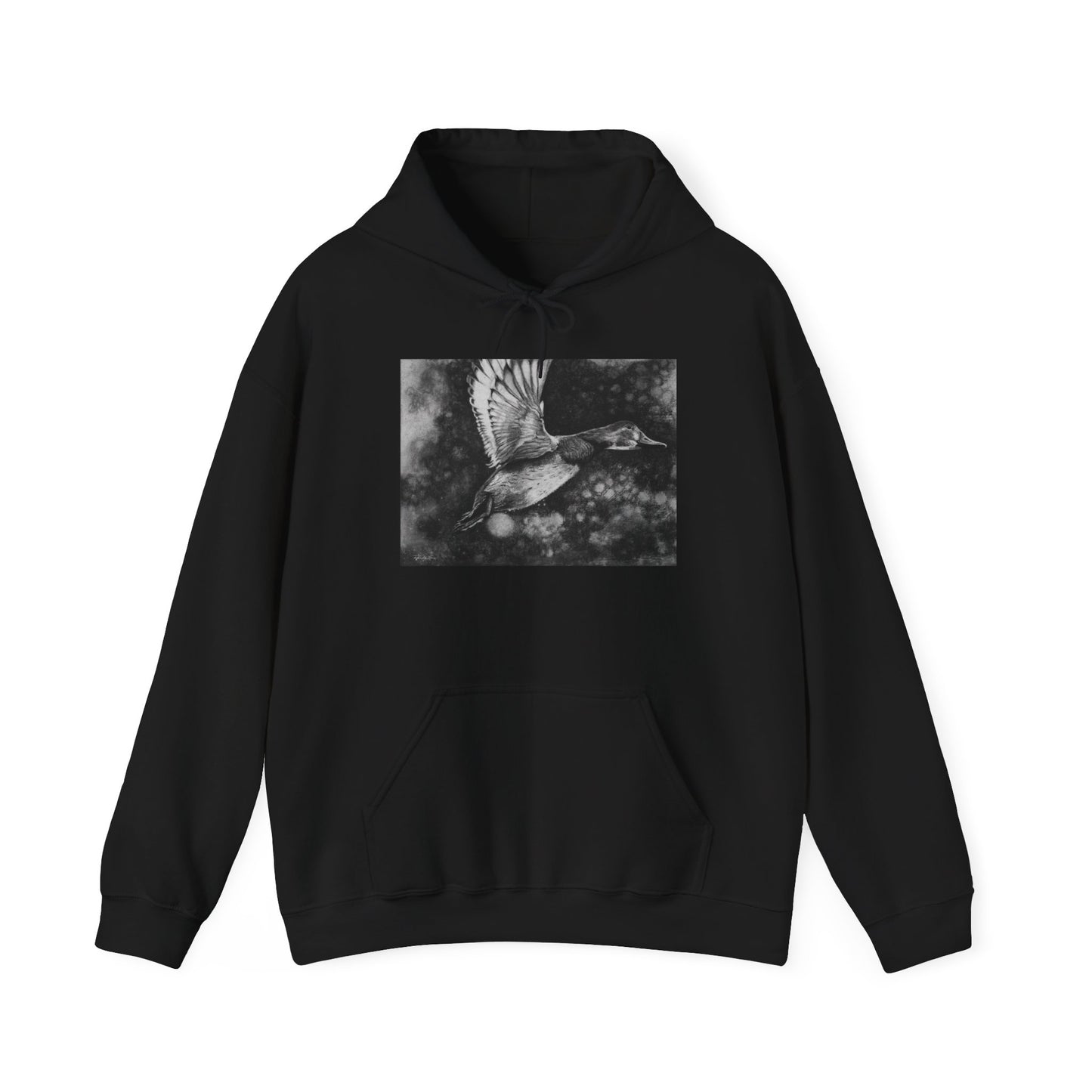 Flare, Flying Duck Unisex Hooded Sweatshirt