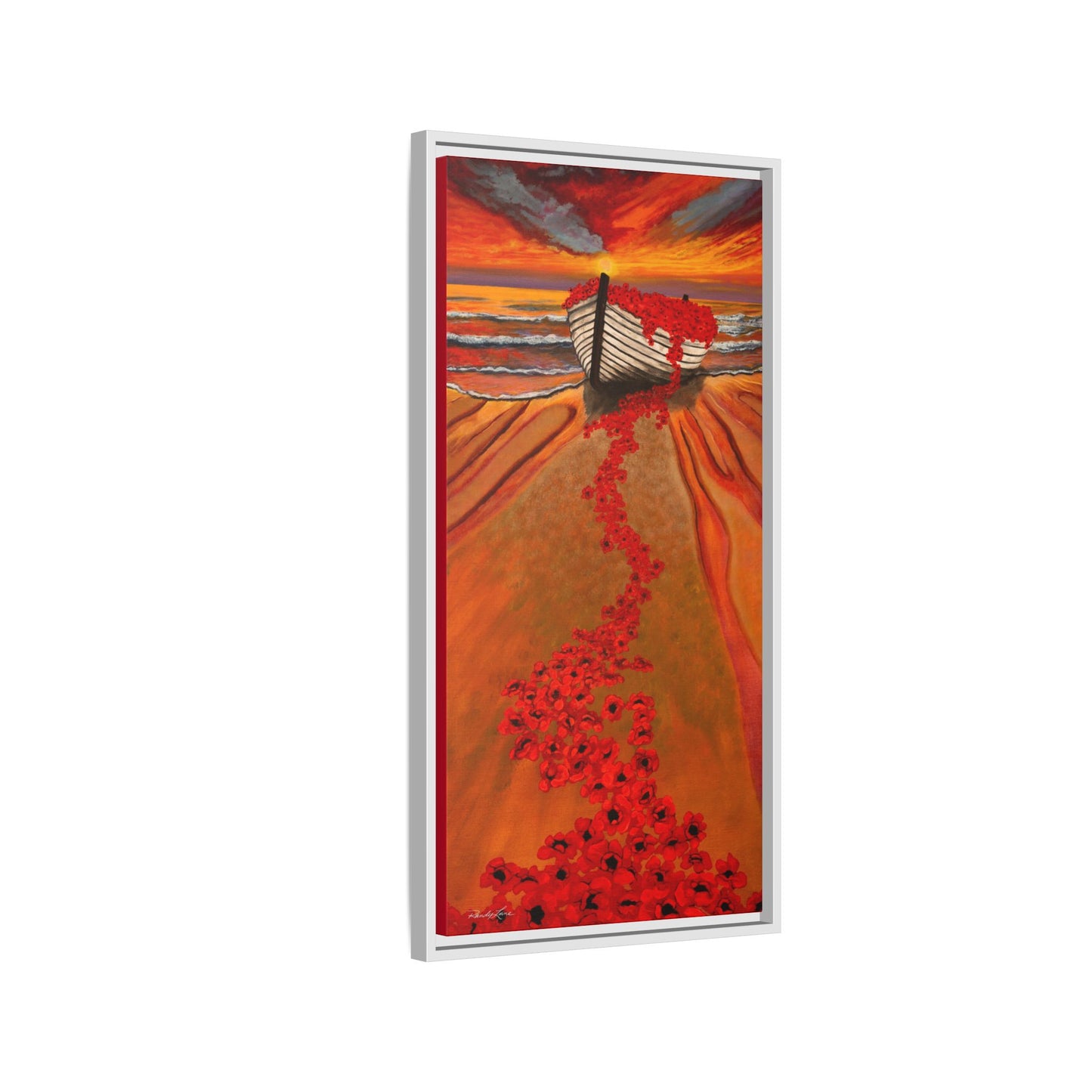 Grace Garden, Vibrant Framed Canvas Art