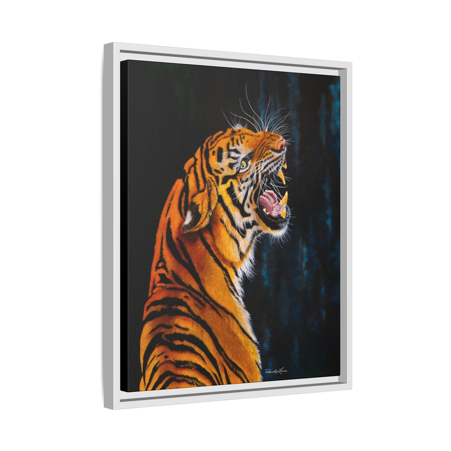Beautifully Bold, Framed Matte Canvas Tiger Art Print