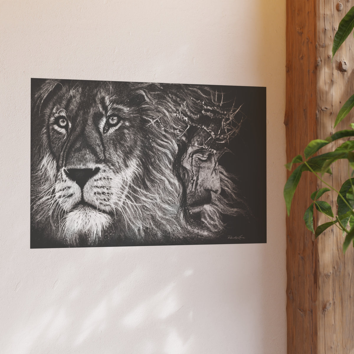 Lion King, Jesus and Lion Fine Art Print