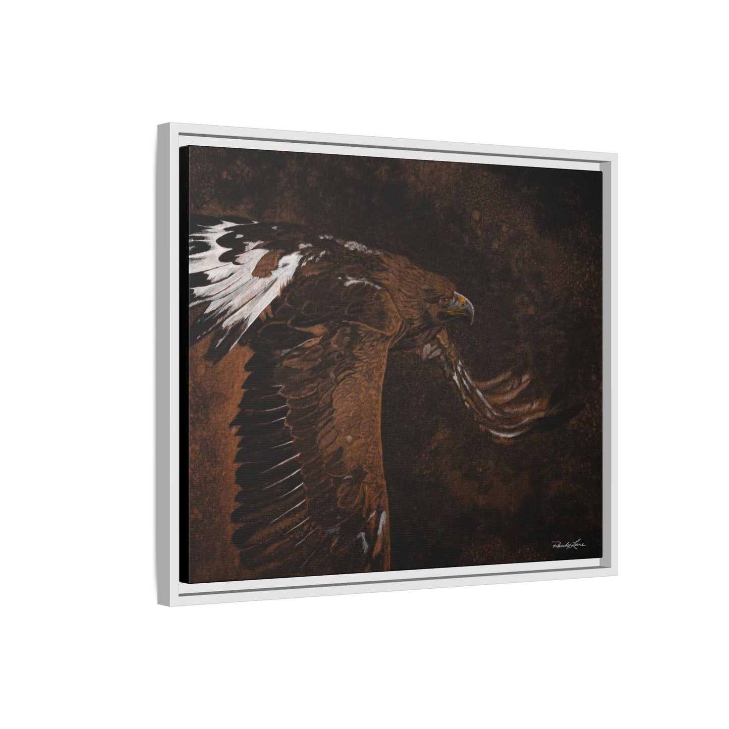 Golden Flight, Framed Canvas Golden Eagle Print