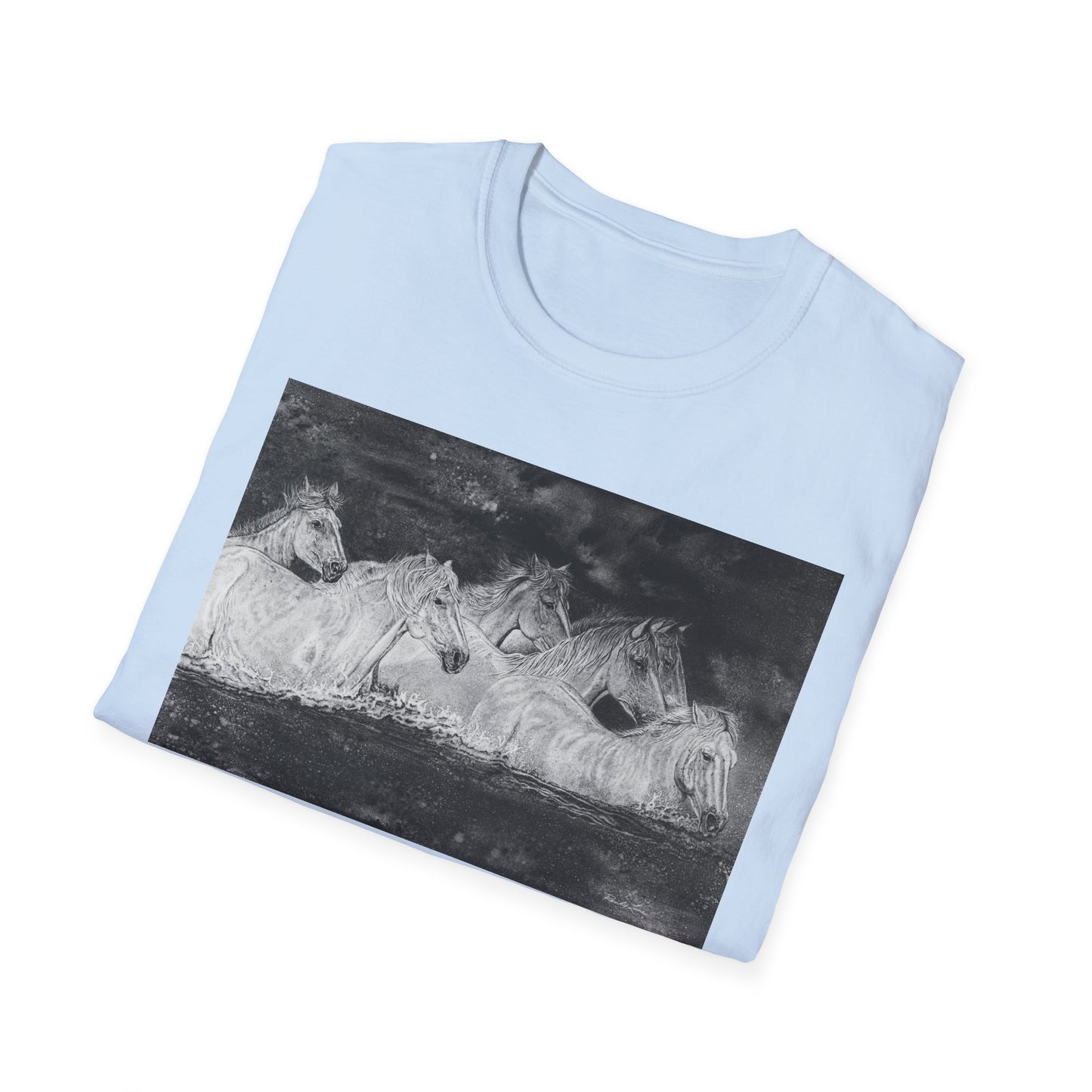 Night Swim, Horse Unisex Tee,