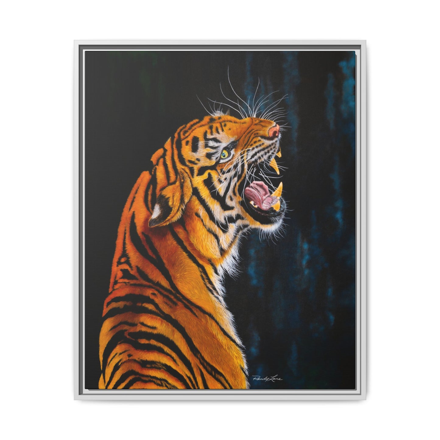 Beautifully Bold, Framed Matte Canvas Tiger Art Print