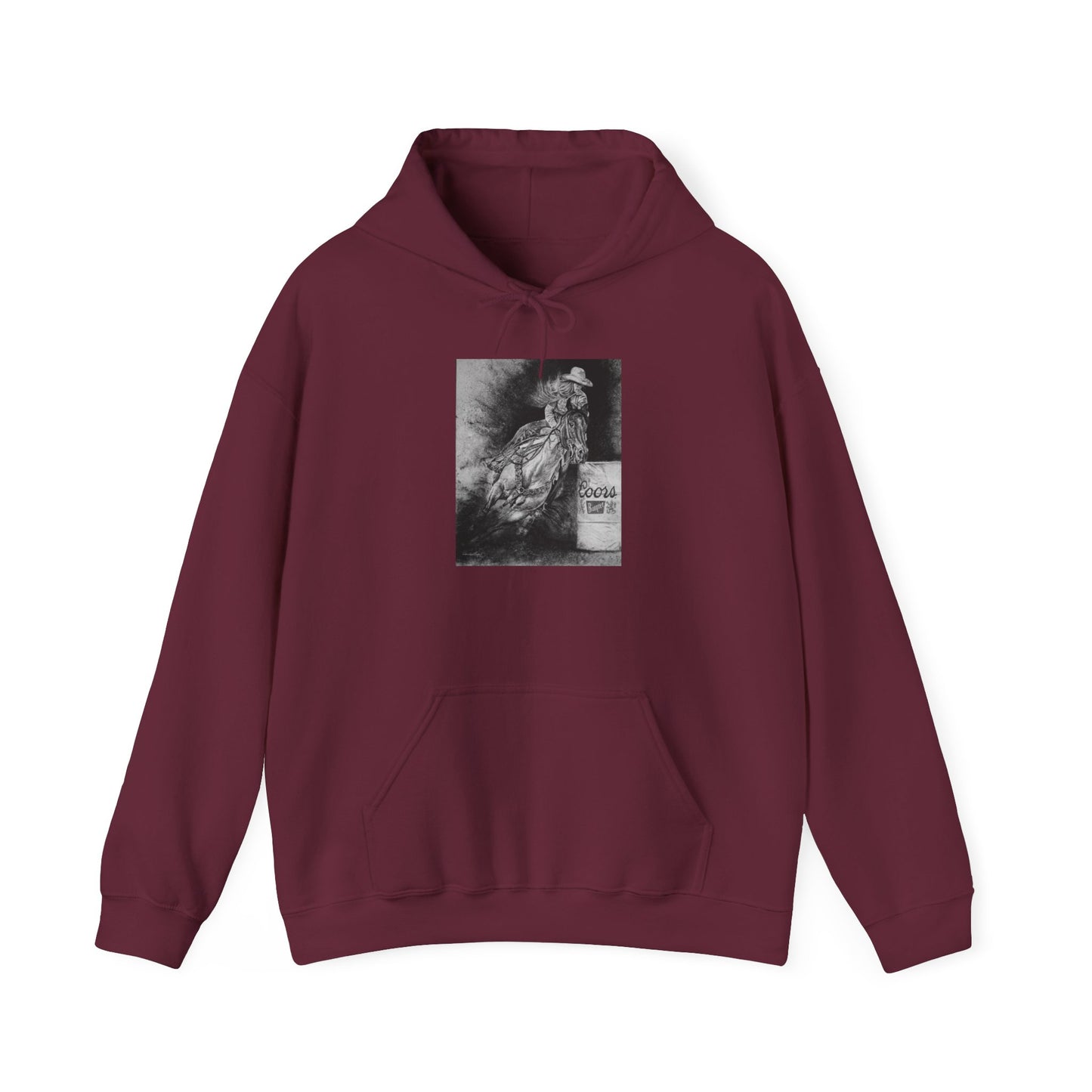 Sophie's Run. Rodeo Barrel Racer Unisex Heavy Blend™ Hooded Sweatshirt