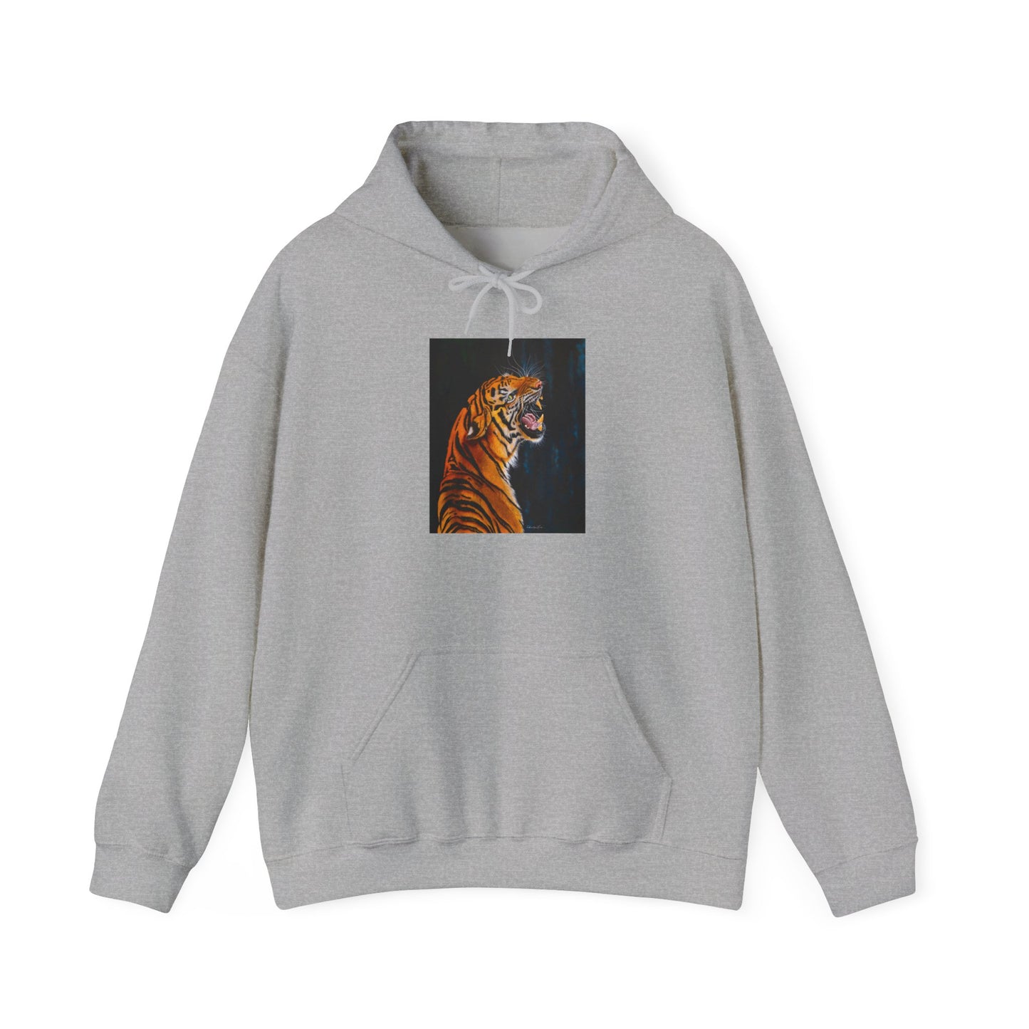 Beautifully Bold, Roaring Tiger-Themed Unisex Heavy Blend™ Hooded Sweatshirt