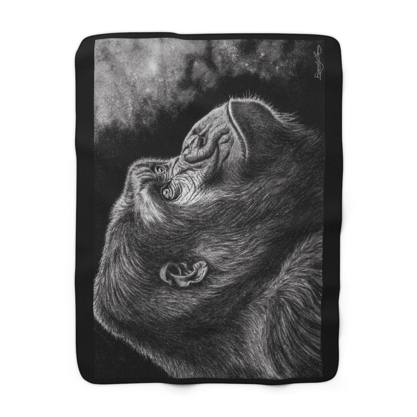 Gorilla, Cozy Sherpa Fleece Blanket