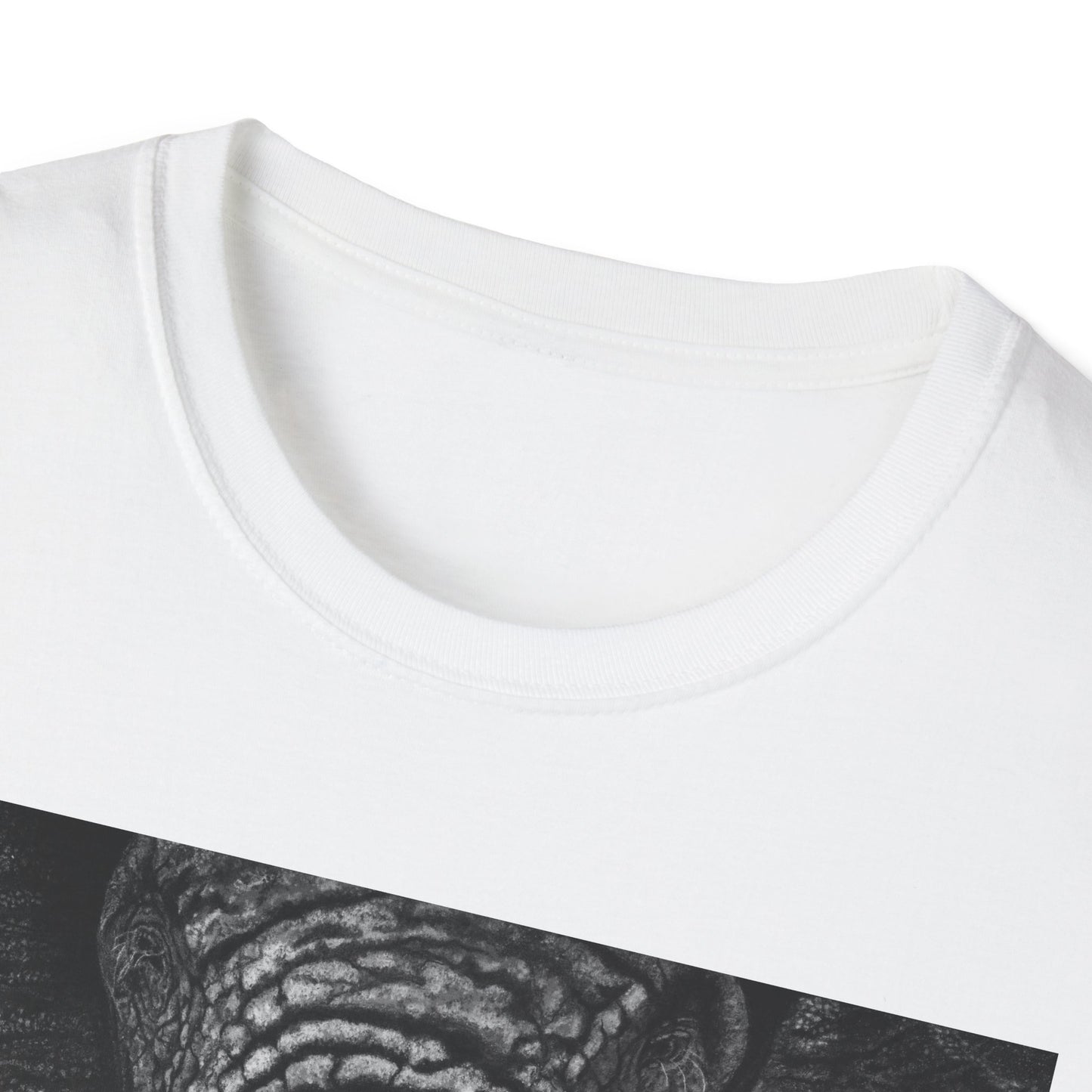 Ebony and Ivory, Elephant Graphic Unisex Softstyle T-Shirt