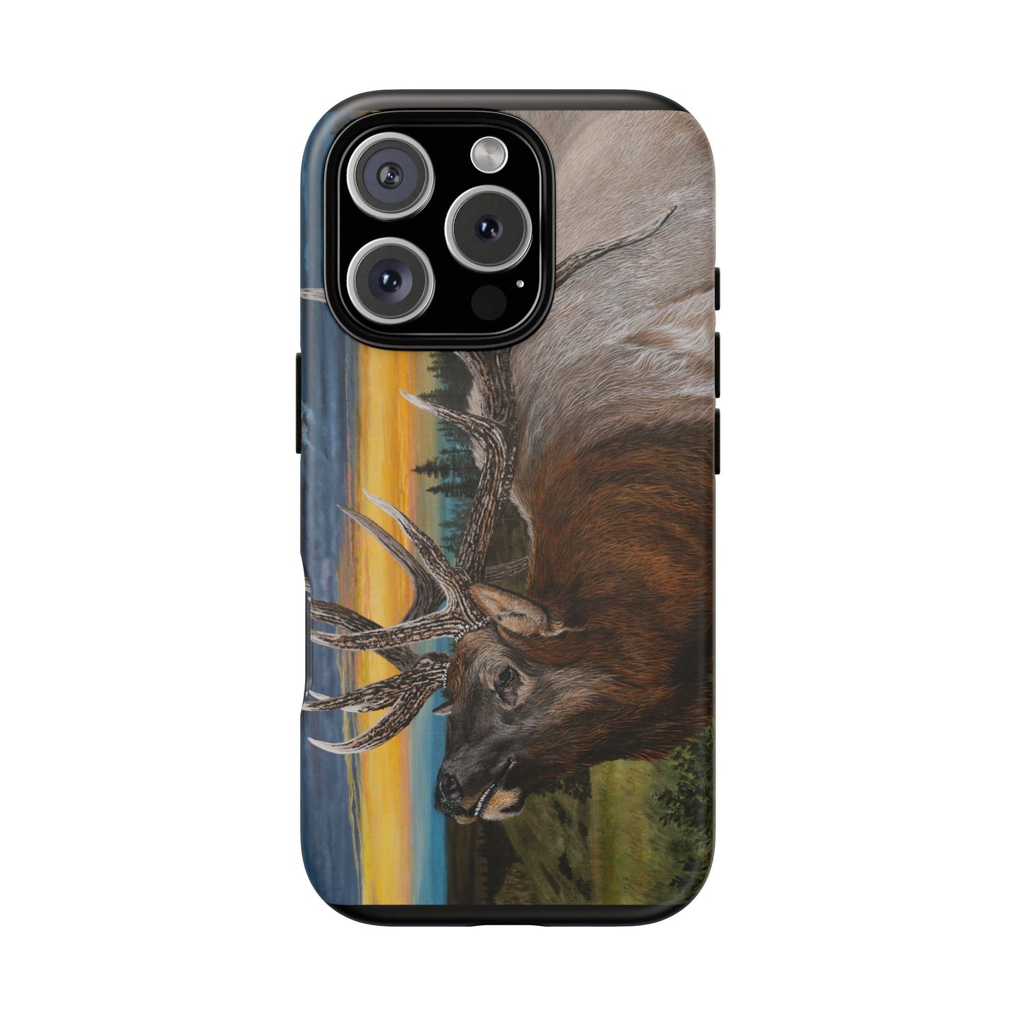 Sunset Serenade, Elk Phone Case