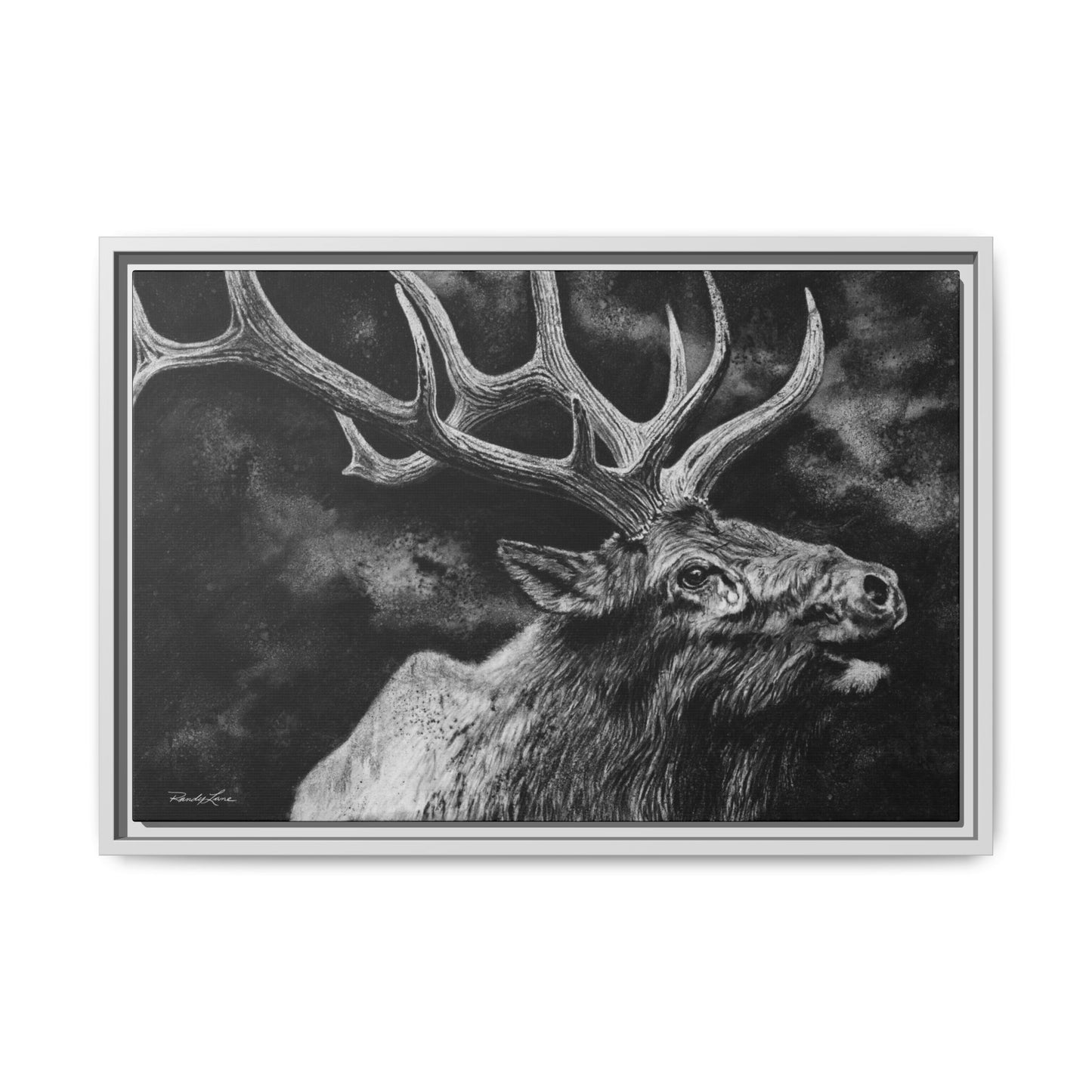 Gladiator, Framed Elk Wall Art,  Matte Canvas