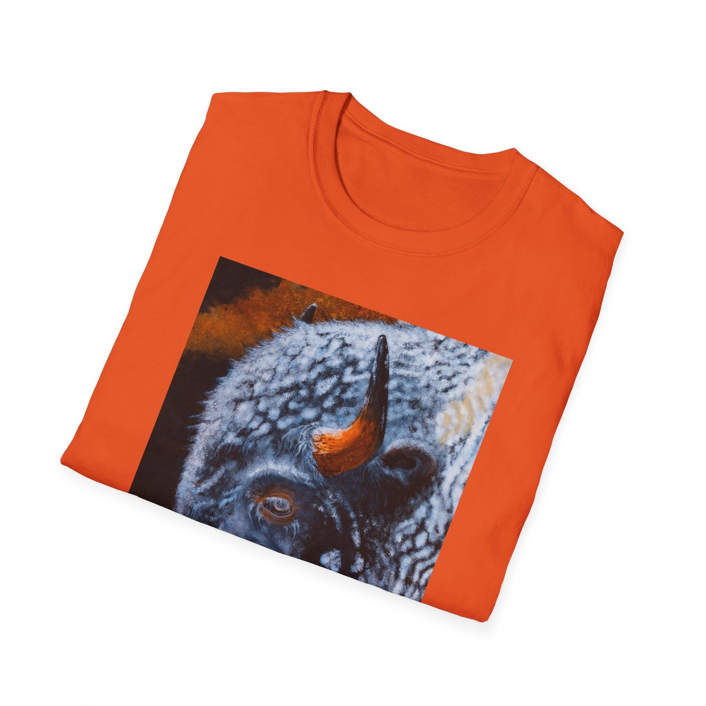 Storm Bison, Unisex Softstyle T-Shirt