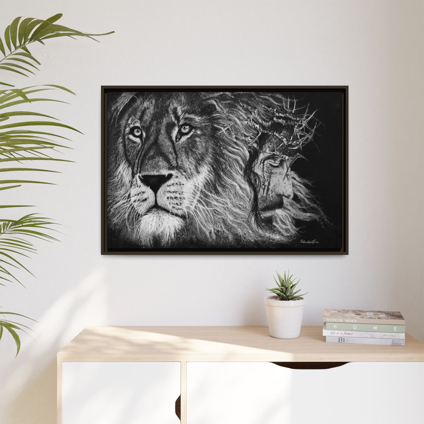 Lion King, Framed Matte Canvas Print