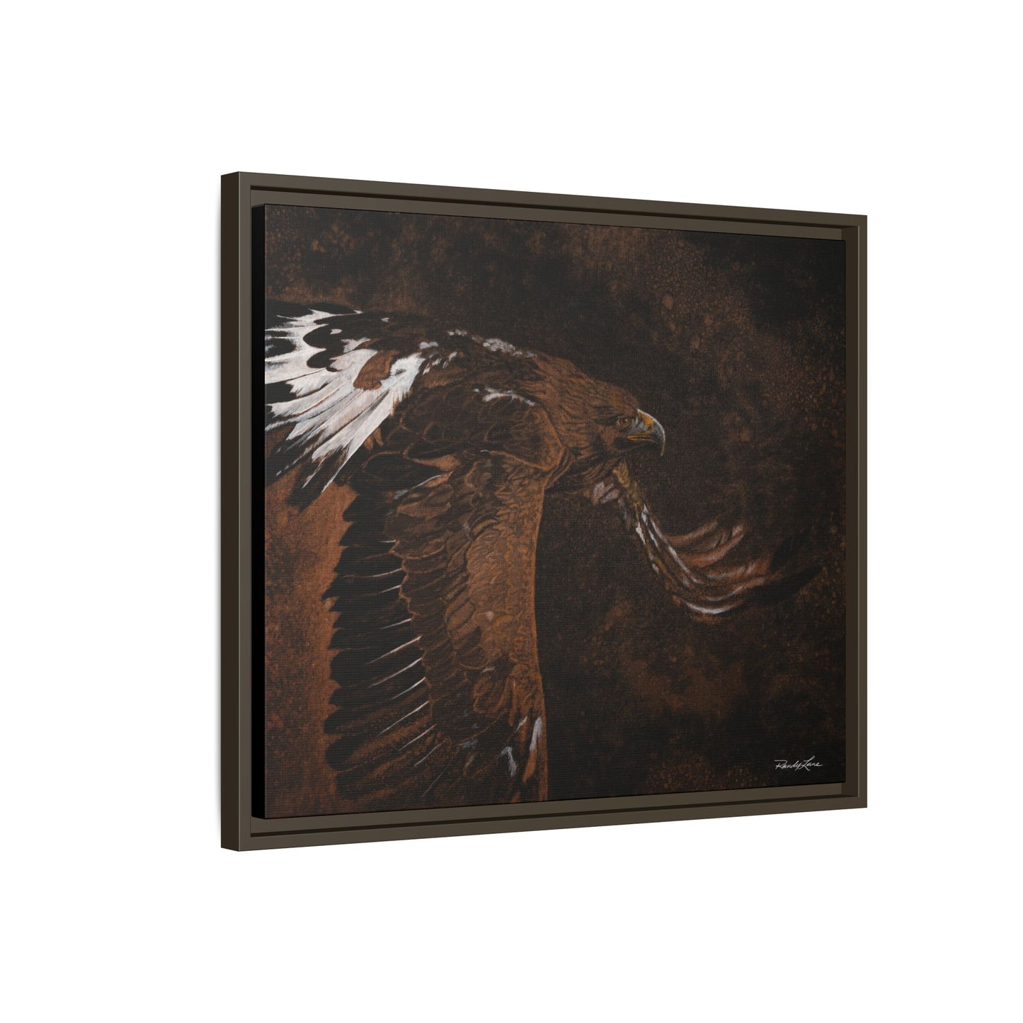 Golden Flight, Framed Canvas Golden Eagle Print