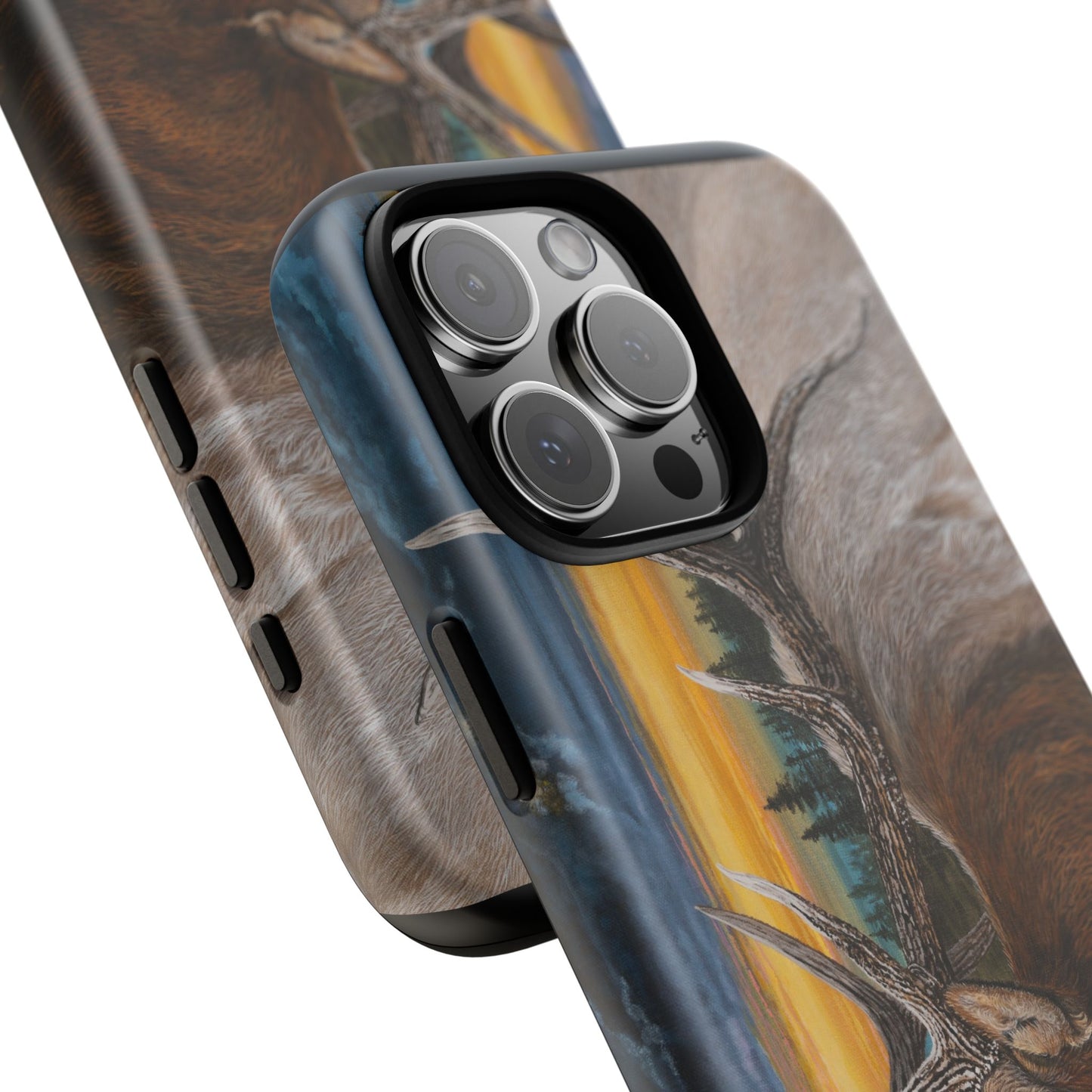 Sunset Serenade, Elk Phone Case
