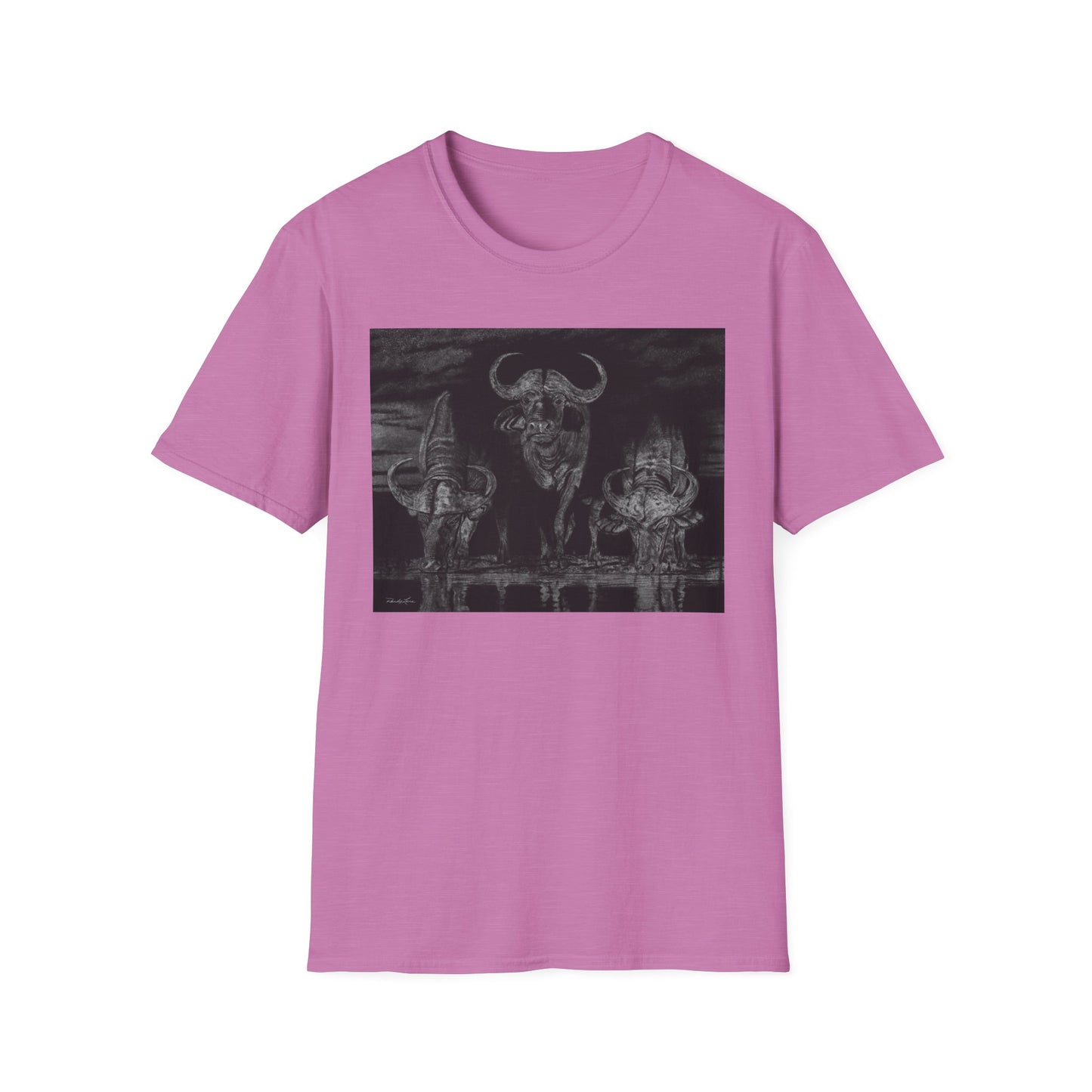The Waterhole, Cape Buffalo Unisex T-Shirt - Softstyle Tee