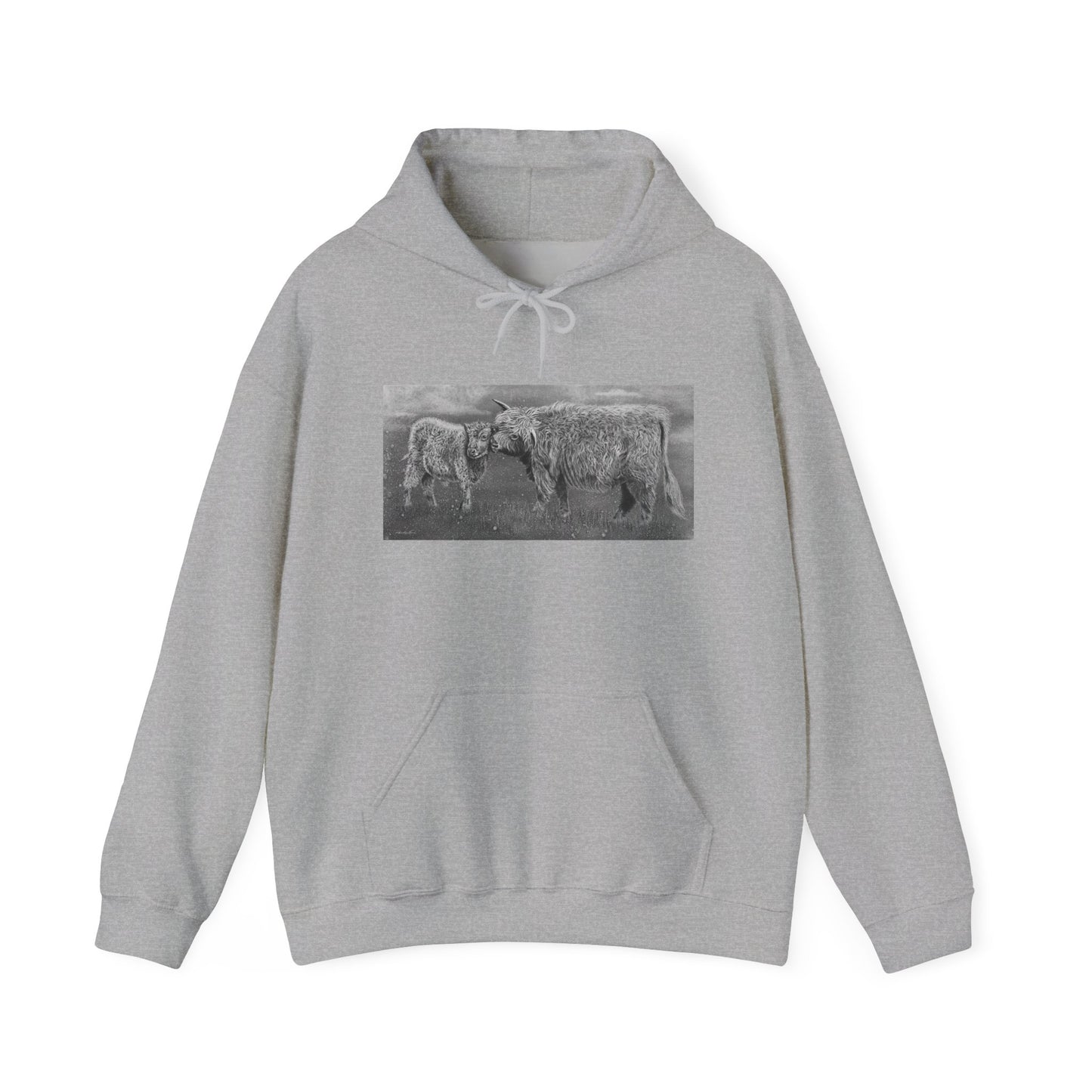 Highland Love, Hoodie, Cozy Unisex Sweatshirt