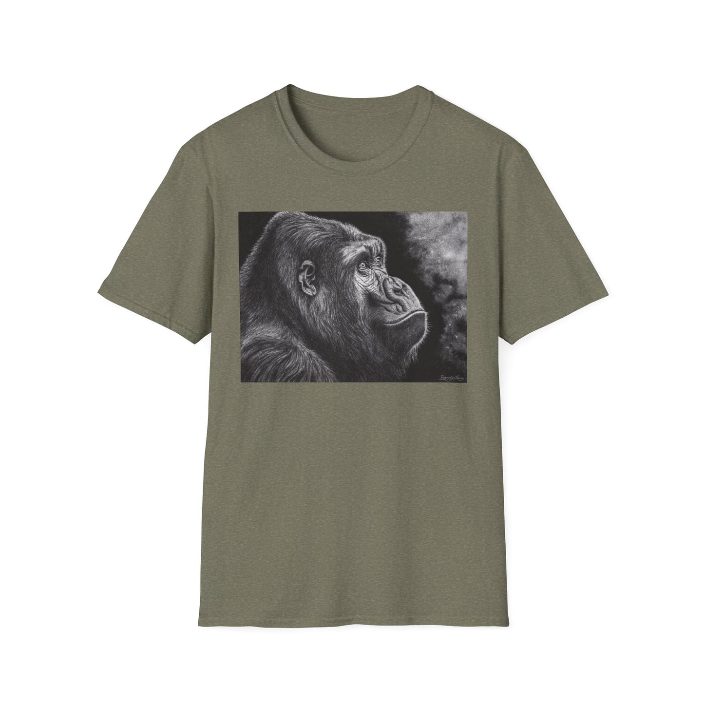 Gorilla Art T-Shirt, Unisex Tee