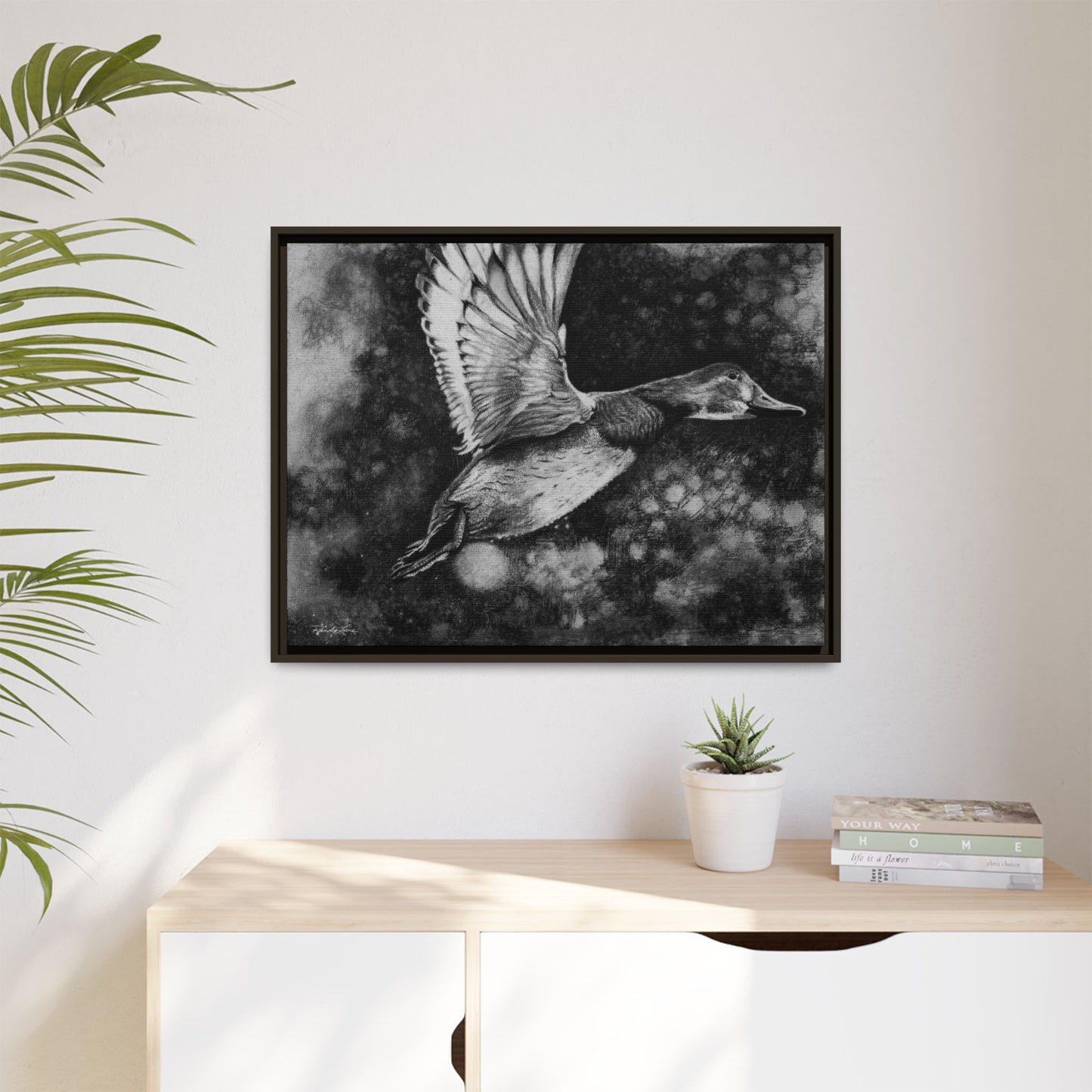 Flare, Framed Duck Canvas Art