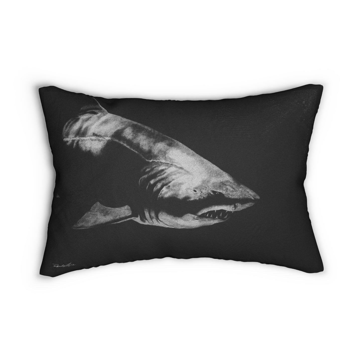 Below, Shark Design Lumbar Pillow