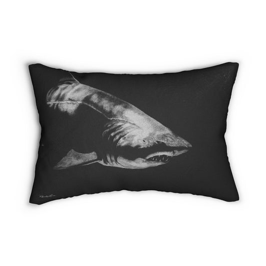 Below, Shark Design Lumbar Pillow
