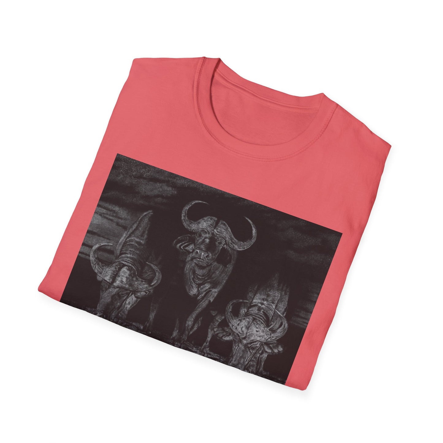 The Waterhole, Cape Buffalo Unisex T-Shirt - Softstyle Tee