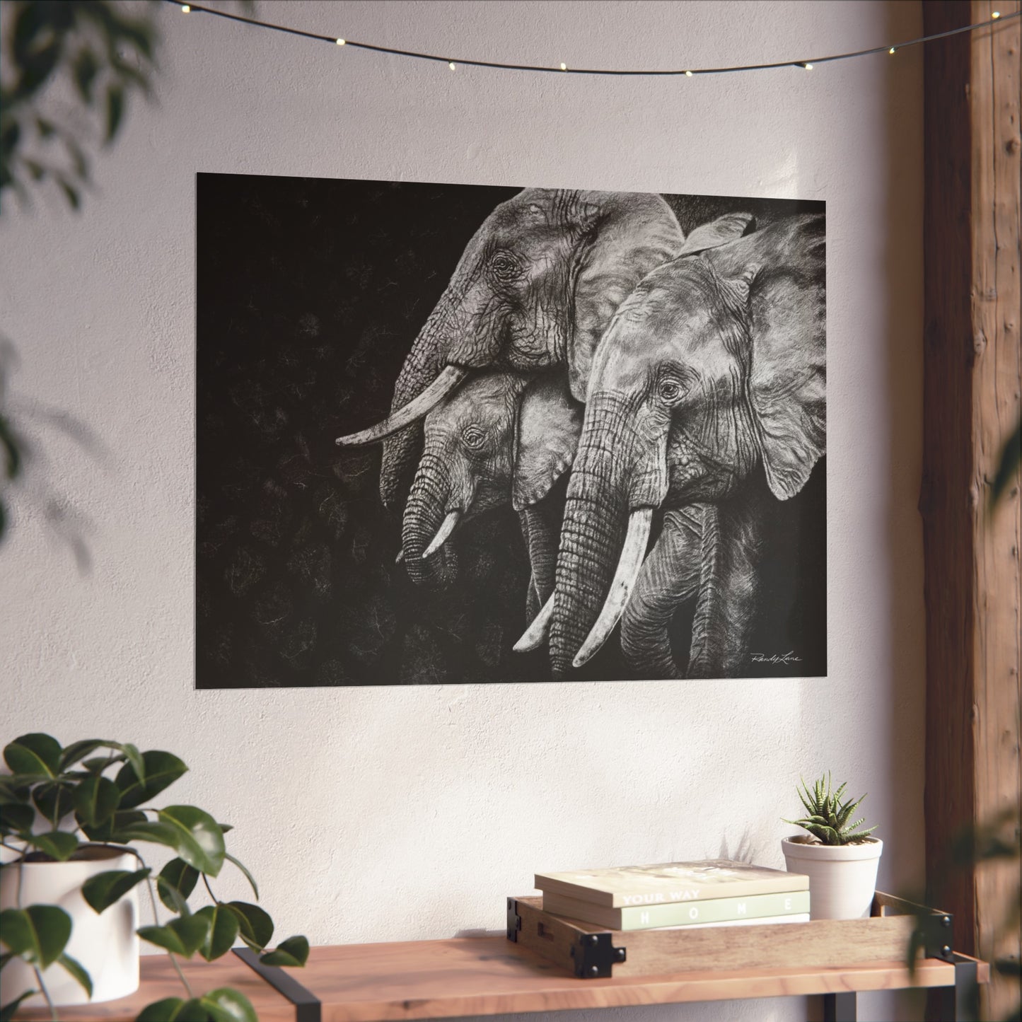 Brushland Bond. Elephant Fine Art Print