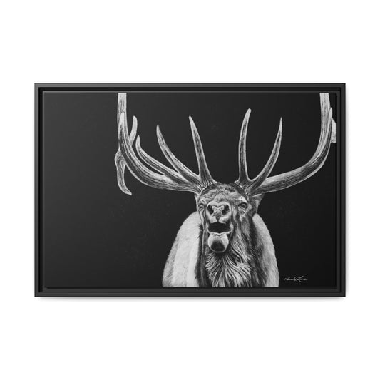 Heavy is the Crown, Elk Matte Canvas Print, Framed (Multi-color)