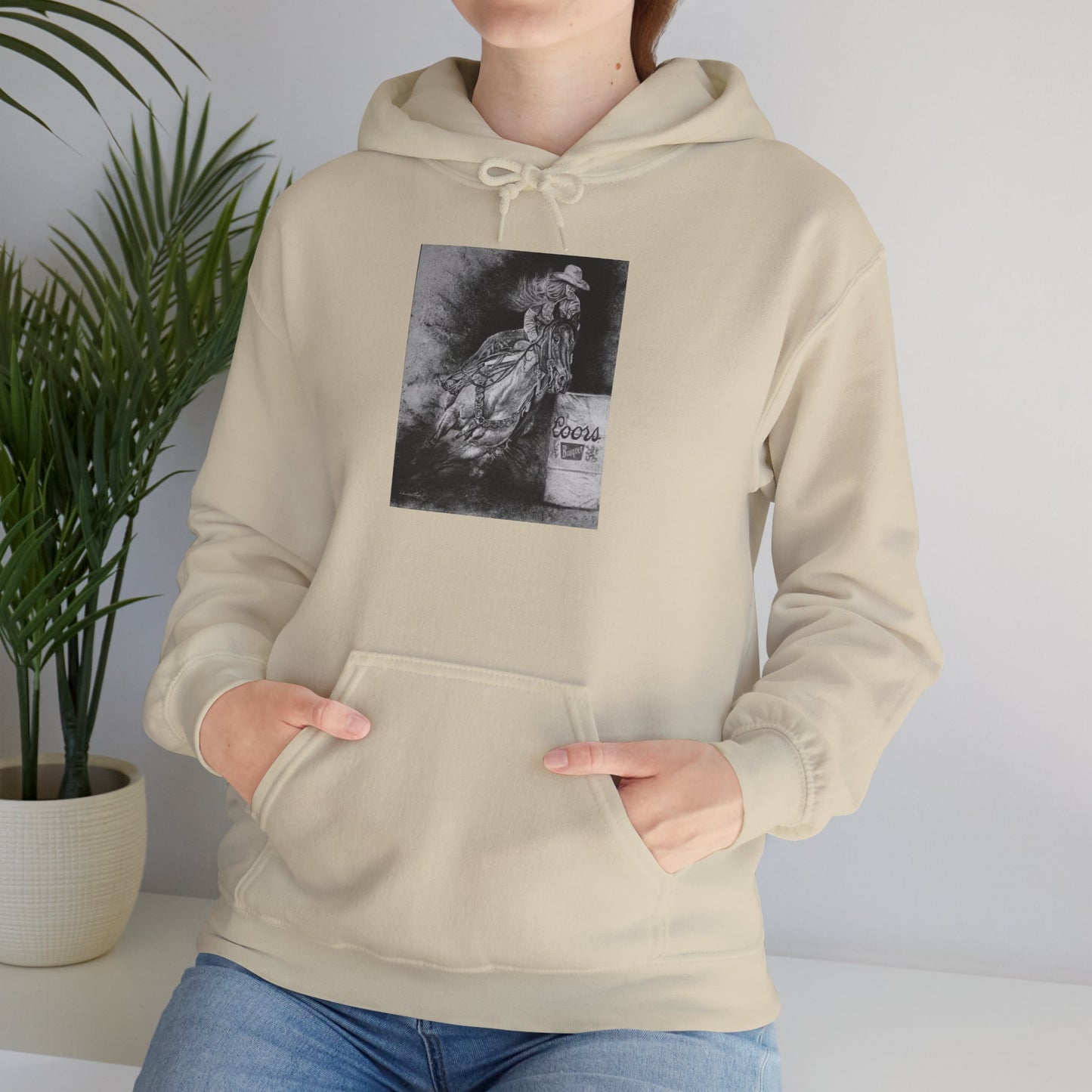 Sophie's Run. Rodeo Barrel Racer Unisex Heavy Blend™ Hooded Sweatshirt