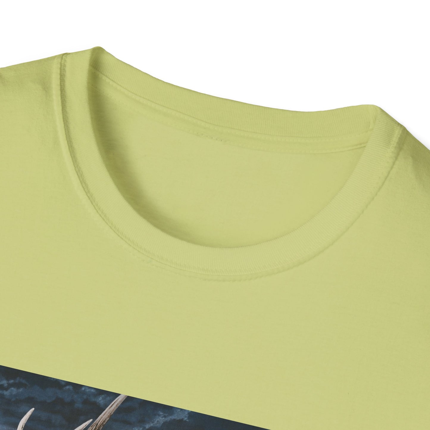 Sunset Serenade,  Elk Graphic Unisex soft T-Shirt