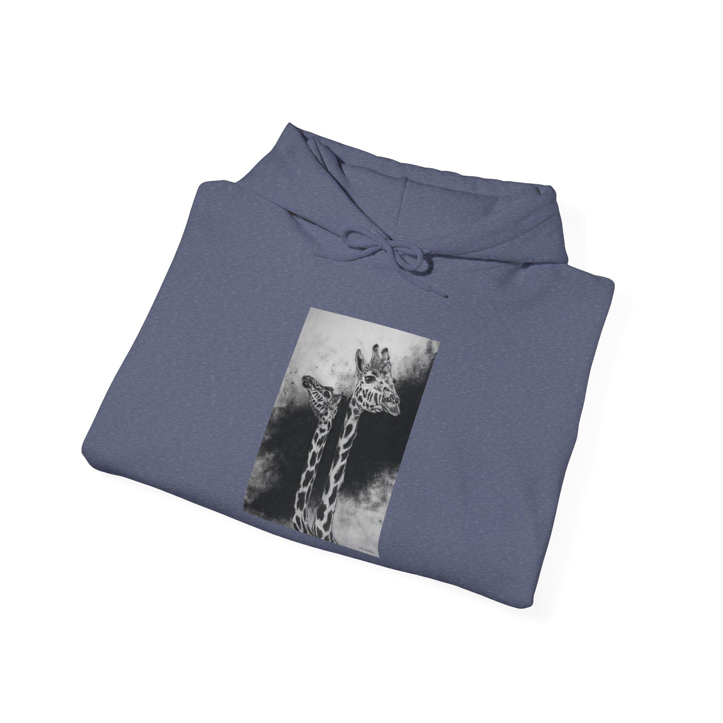 Grace in the Grassland, Giraffe Unisex Heavy Blend™ Hooded Sweatshirt