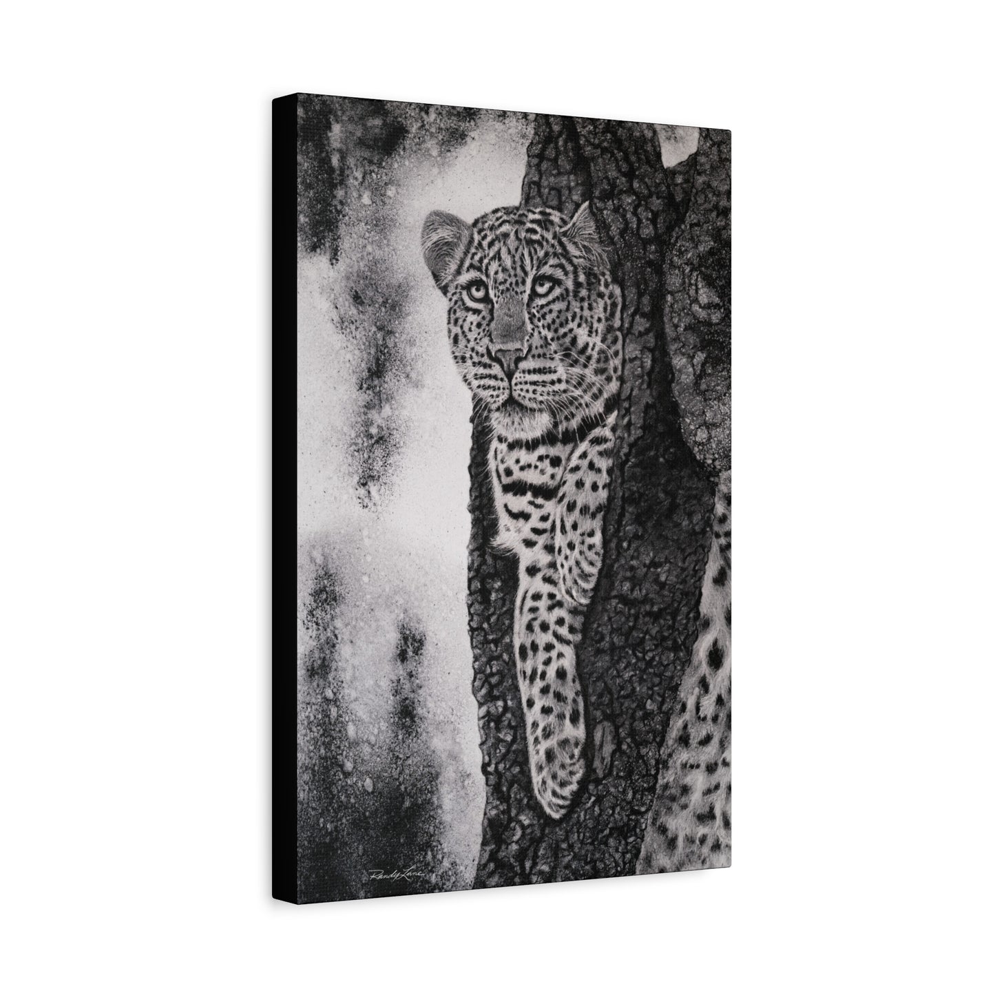 Tree Hugger, Leopard Wall Art Canvas Print