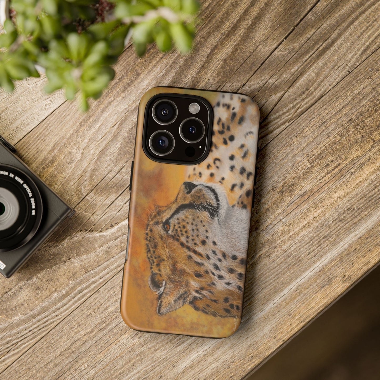 Cheetah Chill, Cheetah Phone Case, Tough Cases