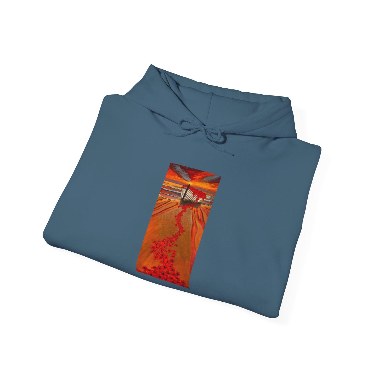 Grace Garden, Vibrant Sunset Graphic Hoodie, Unisex Hooded Sweatshirt