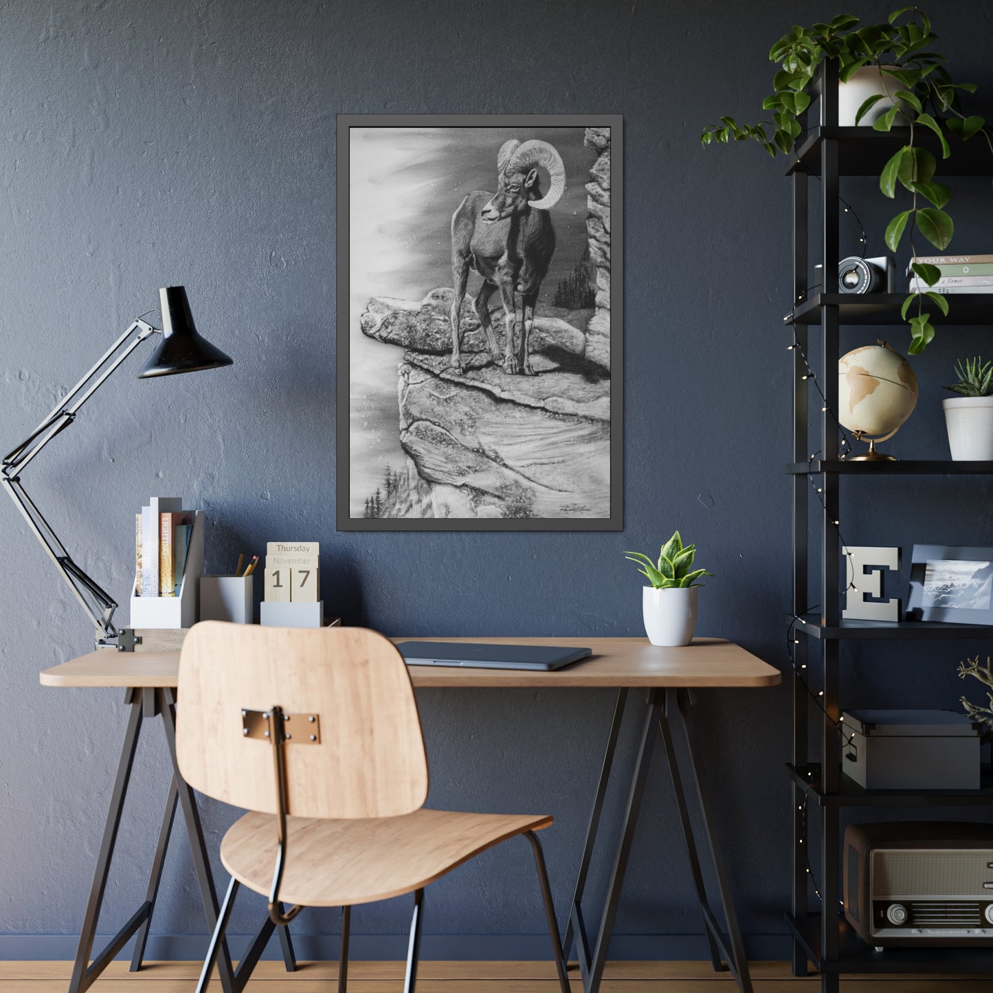 Legendary, Bighorn Sheep Framed Fine Art Print