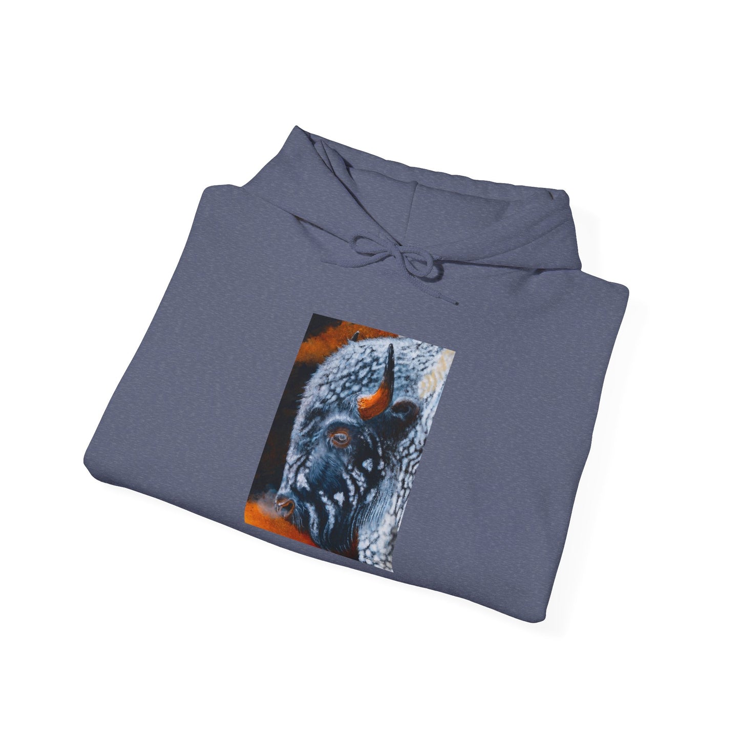 Storm Bison, Unisex Hooded Sweatshirt