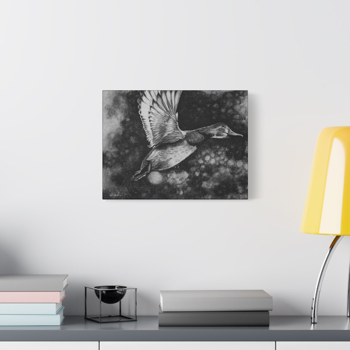 Flare, Elegant Duck Wall Art, Matte Stretched Canvas