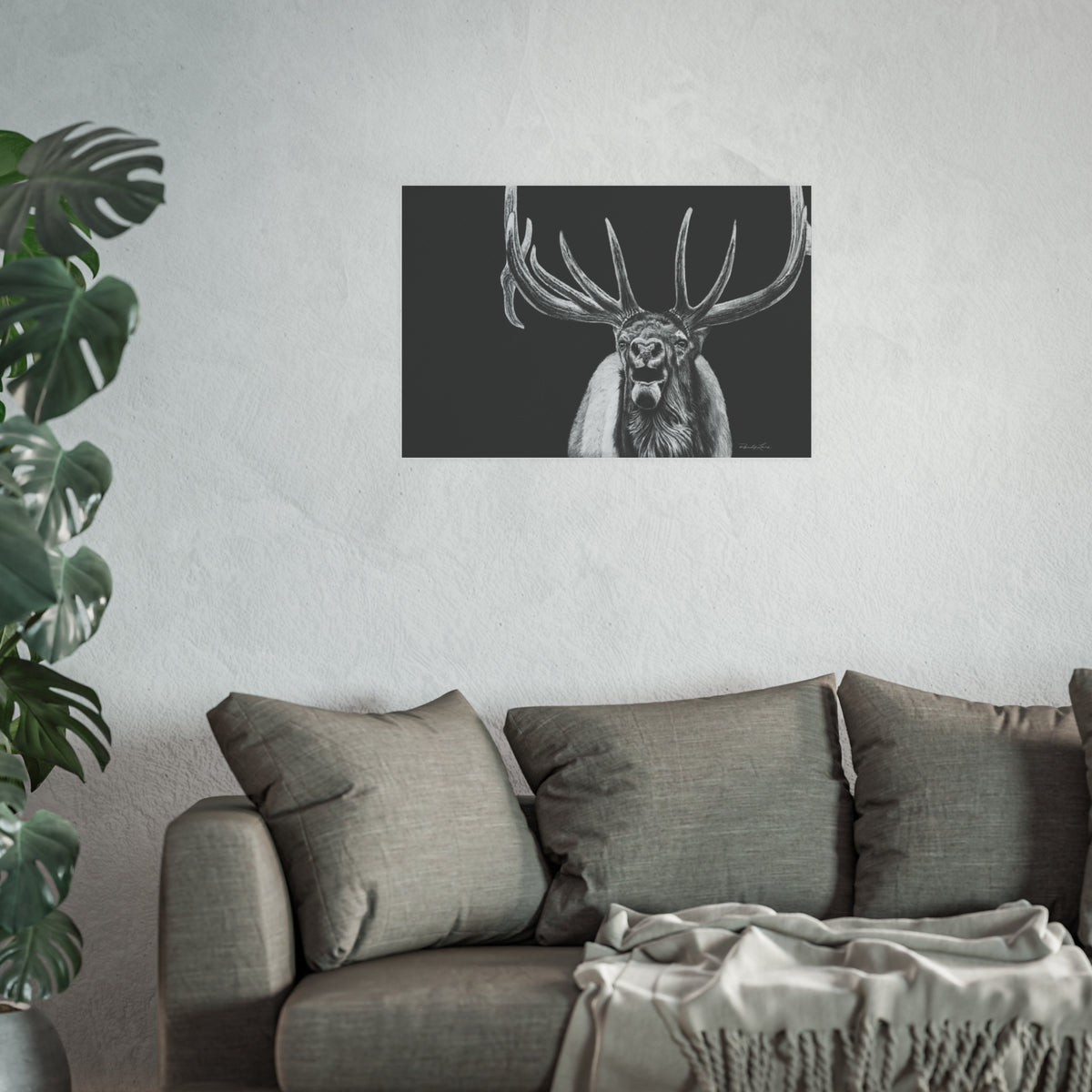 Heavy is the Crown, Bull Elk Fine Art Print (Satin or Archival Matte)
