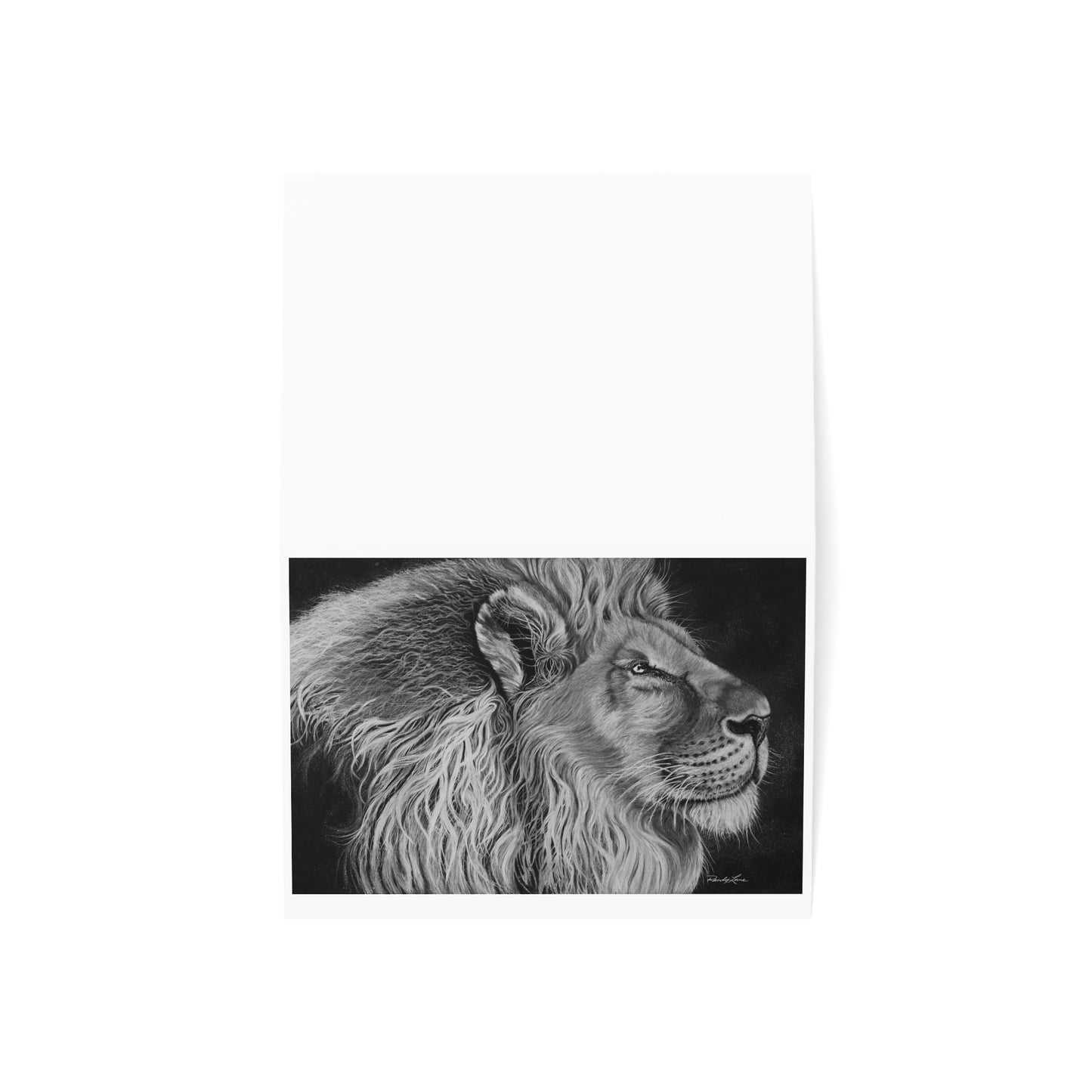 King of Cool, Regal Lion Greeting Cards Set of 1, 10, 30, 50
